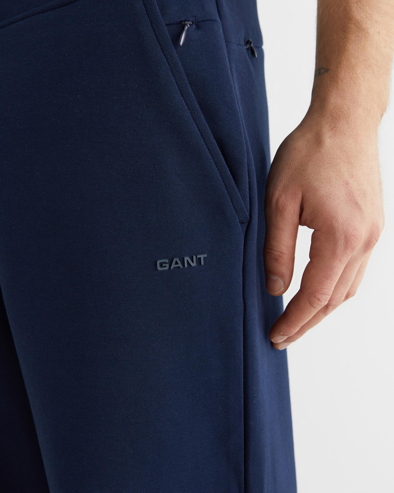 GANT Erkek Lacivert Regular Fit Baskılı Eşofman Altı