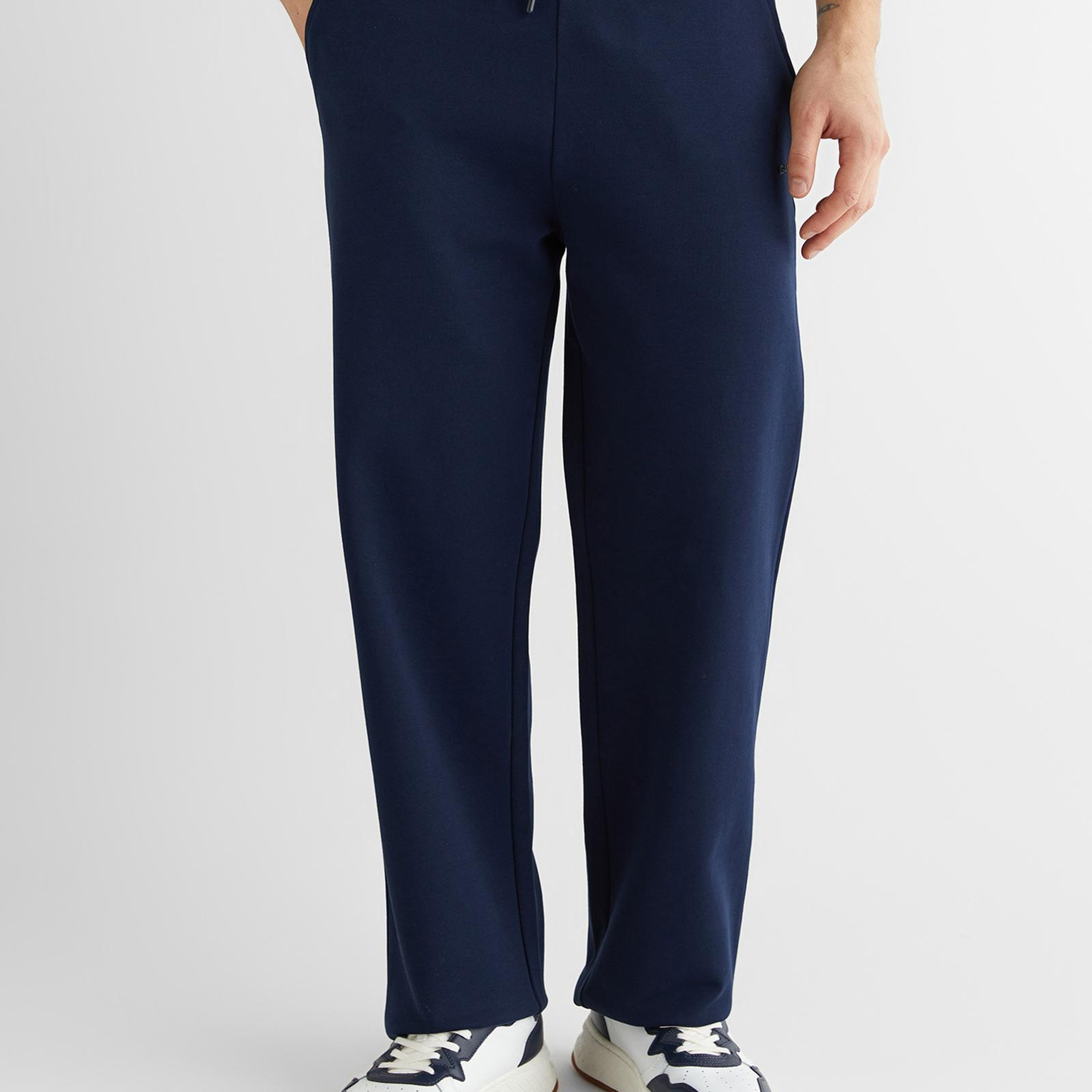 GANT Erkek Lacivert Regular Fit Baskılı Eşofman Altı