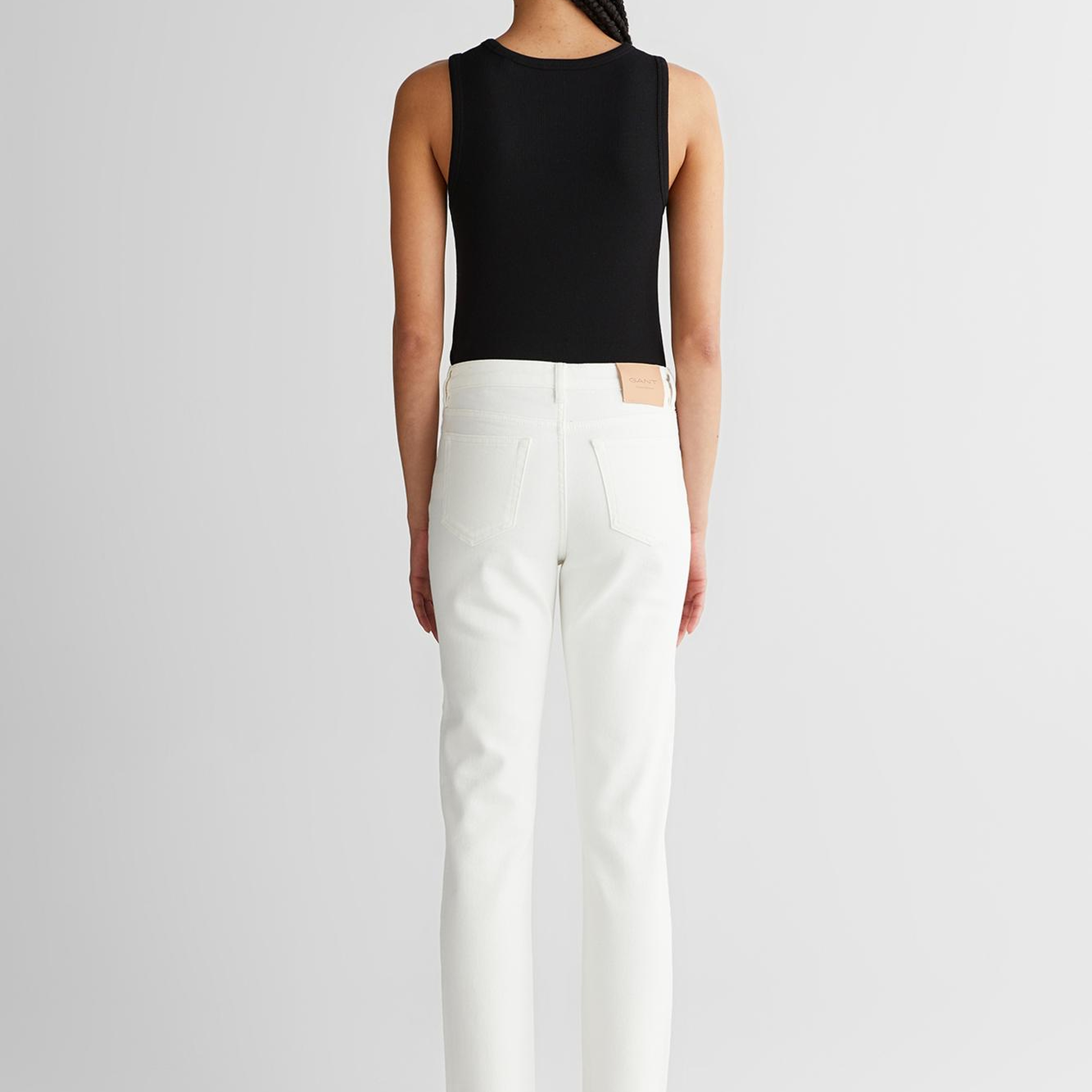 GANT Kadın Beyaz Regular Fit Jean