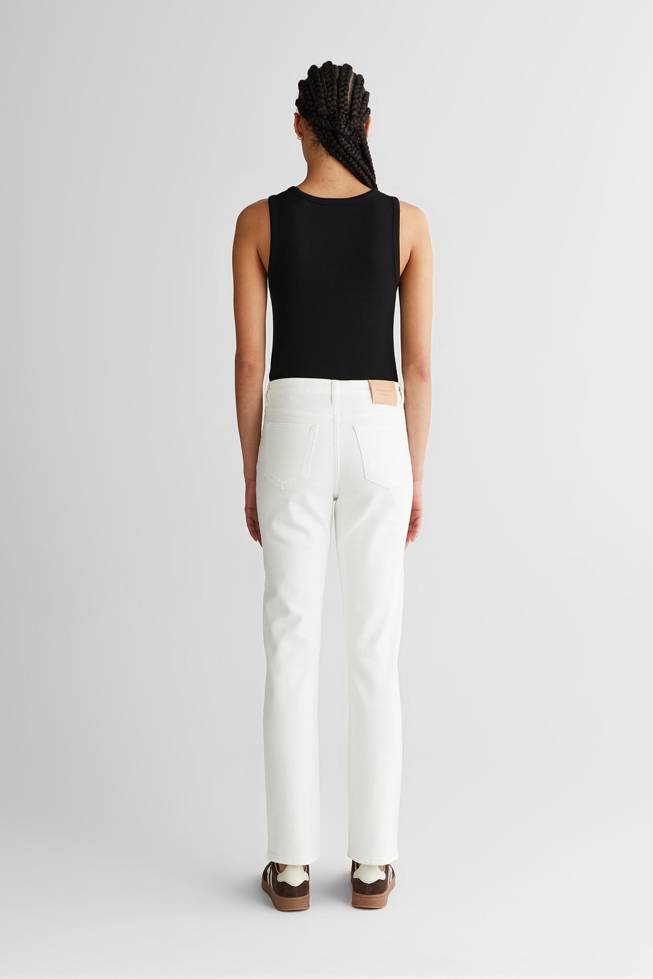 GANT Kadın Beyaz Regular Fit Jean