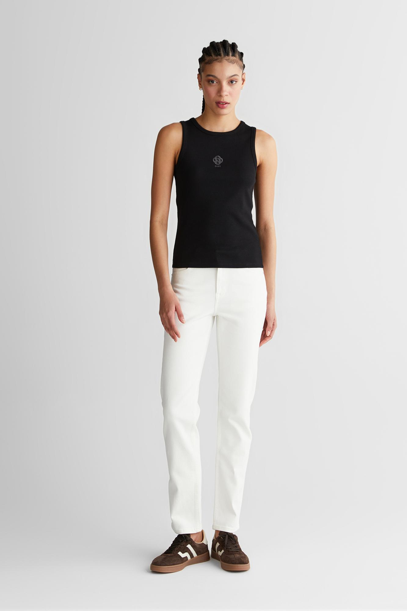 GANT Kadın Beyaz Regular Fit Jean