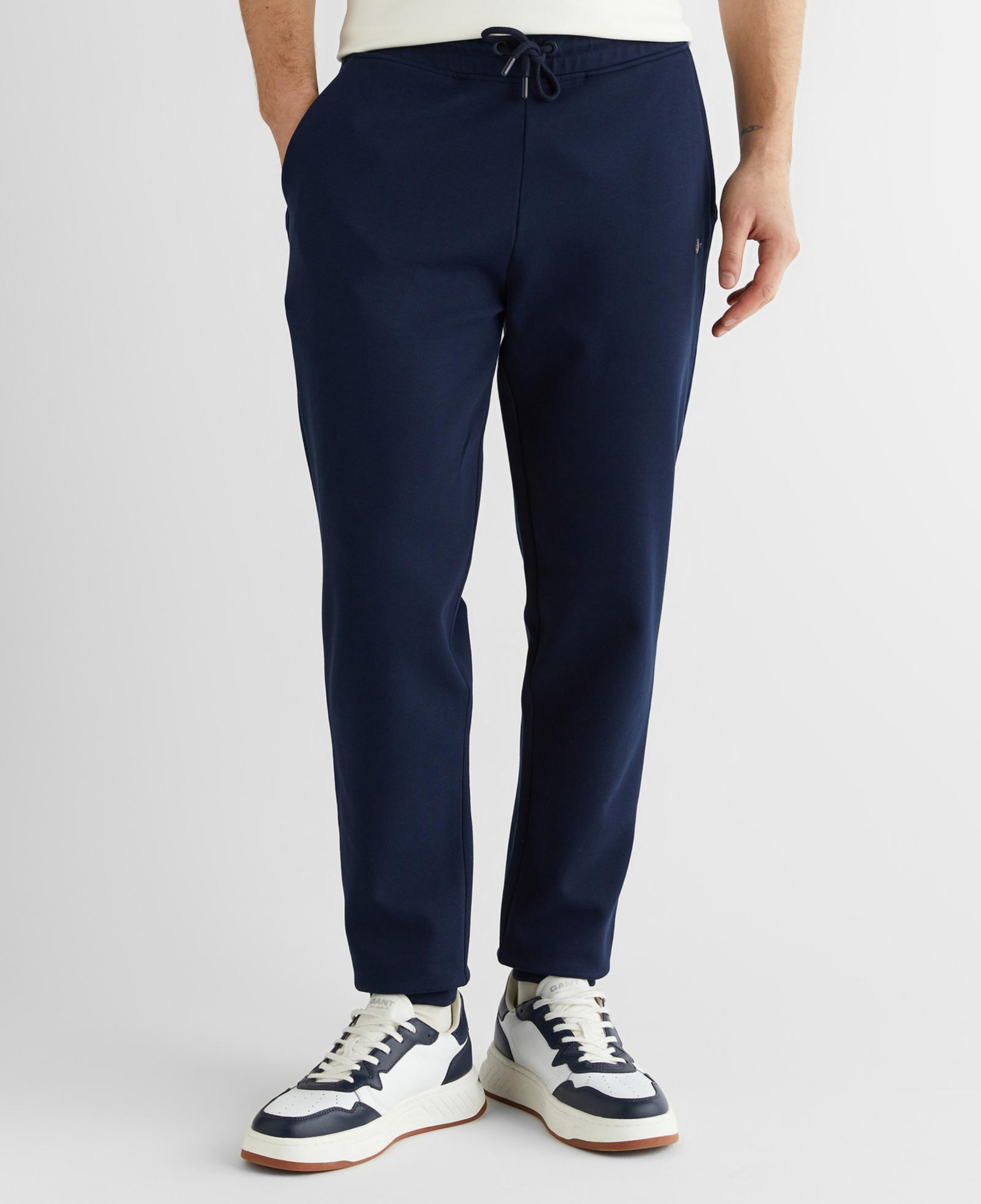 GANT Erkek Lacivert Regular Fit Logolu Eşofman Altı