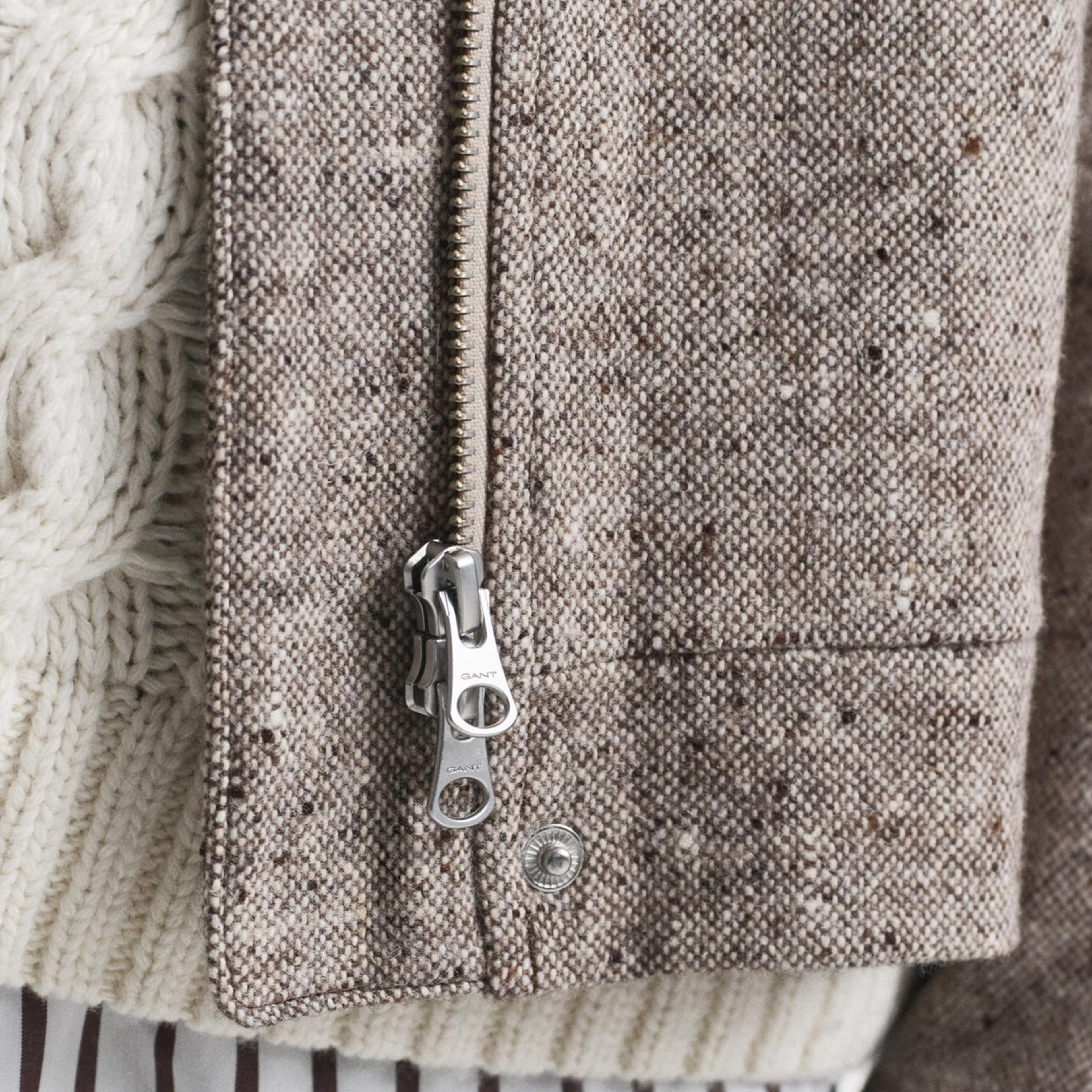 GANT Kadın Kahverengi Regular Fit Yün Ceket