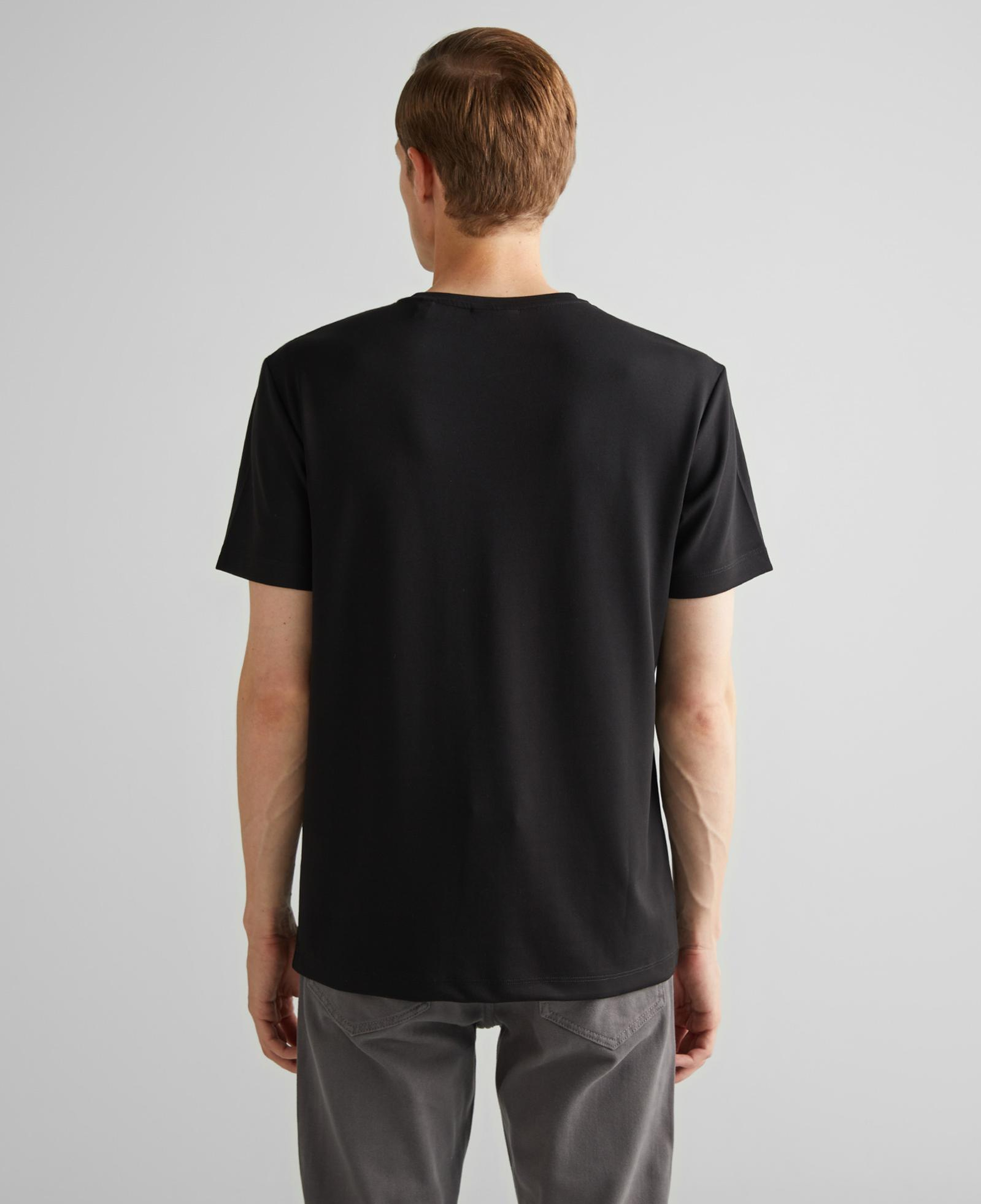 GANT Erkek Siyah Relaxed Fit Bisiklet Yaka T-Shirt