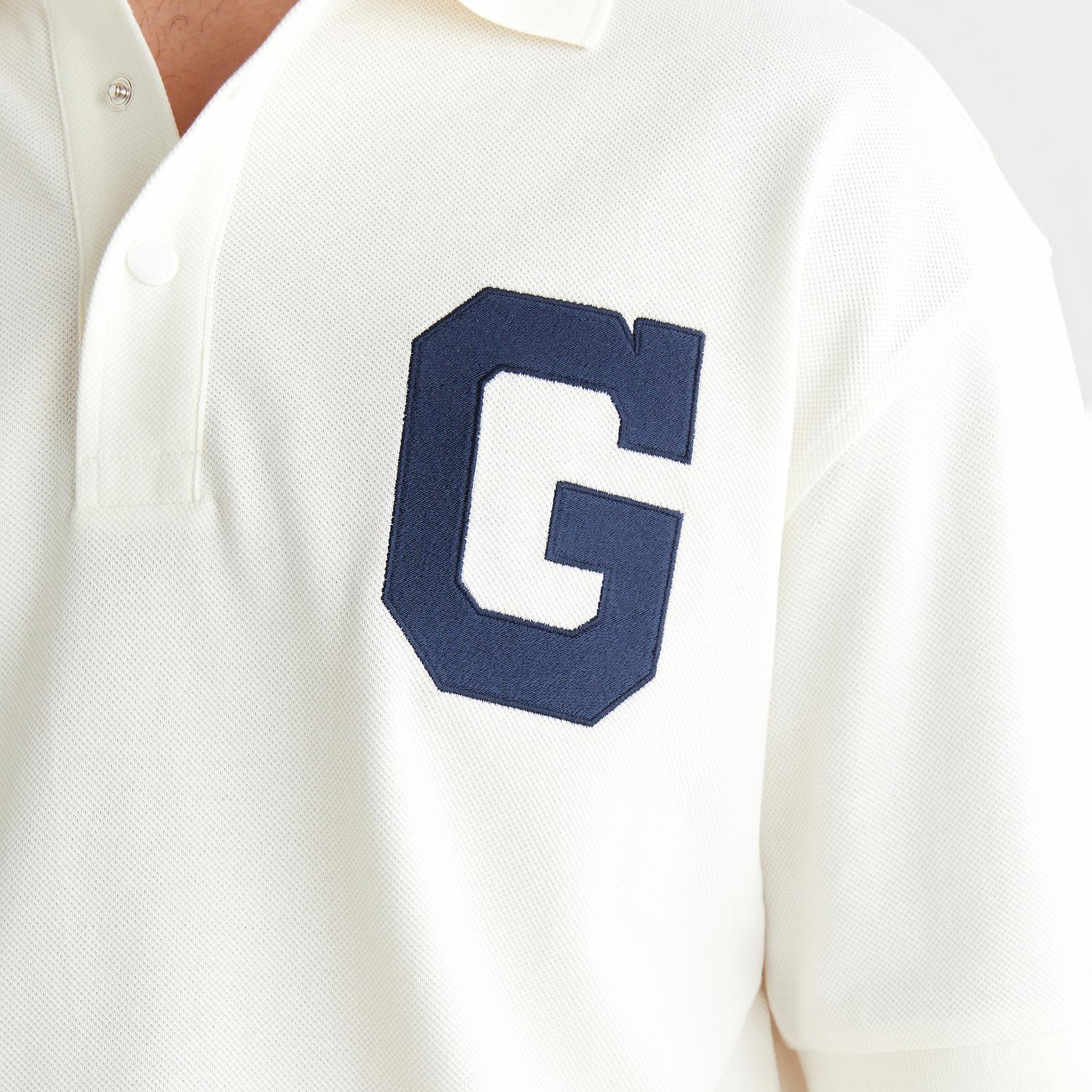 GANT Erkek Krem Regular Fit Logolu Polo