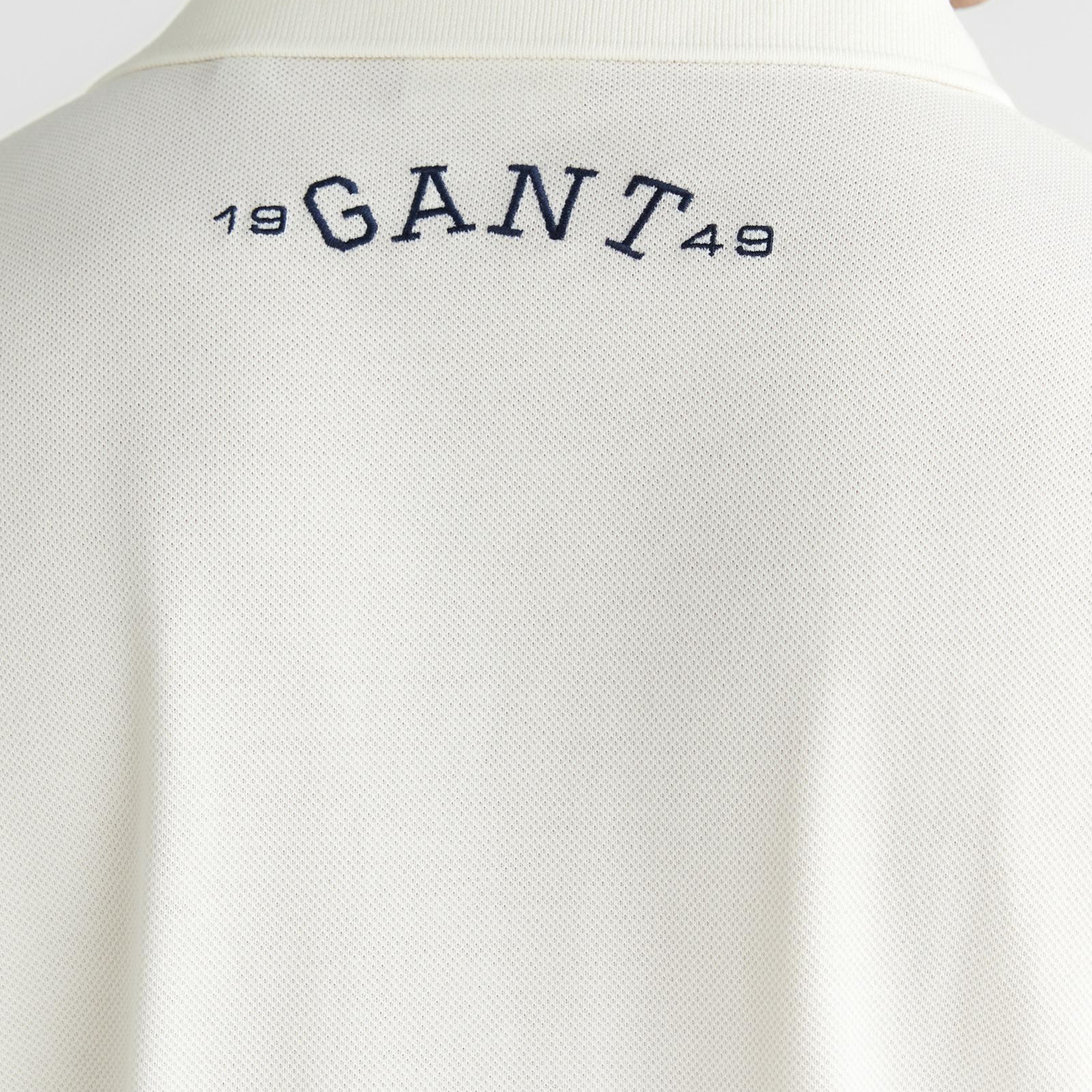 GANT Erkek Krem Regular Fit Logolu Polo