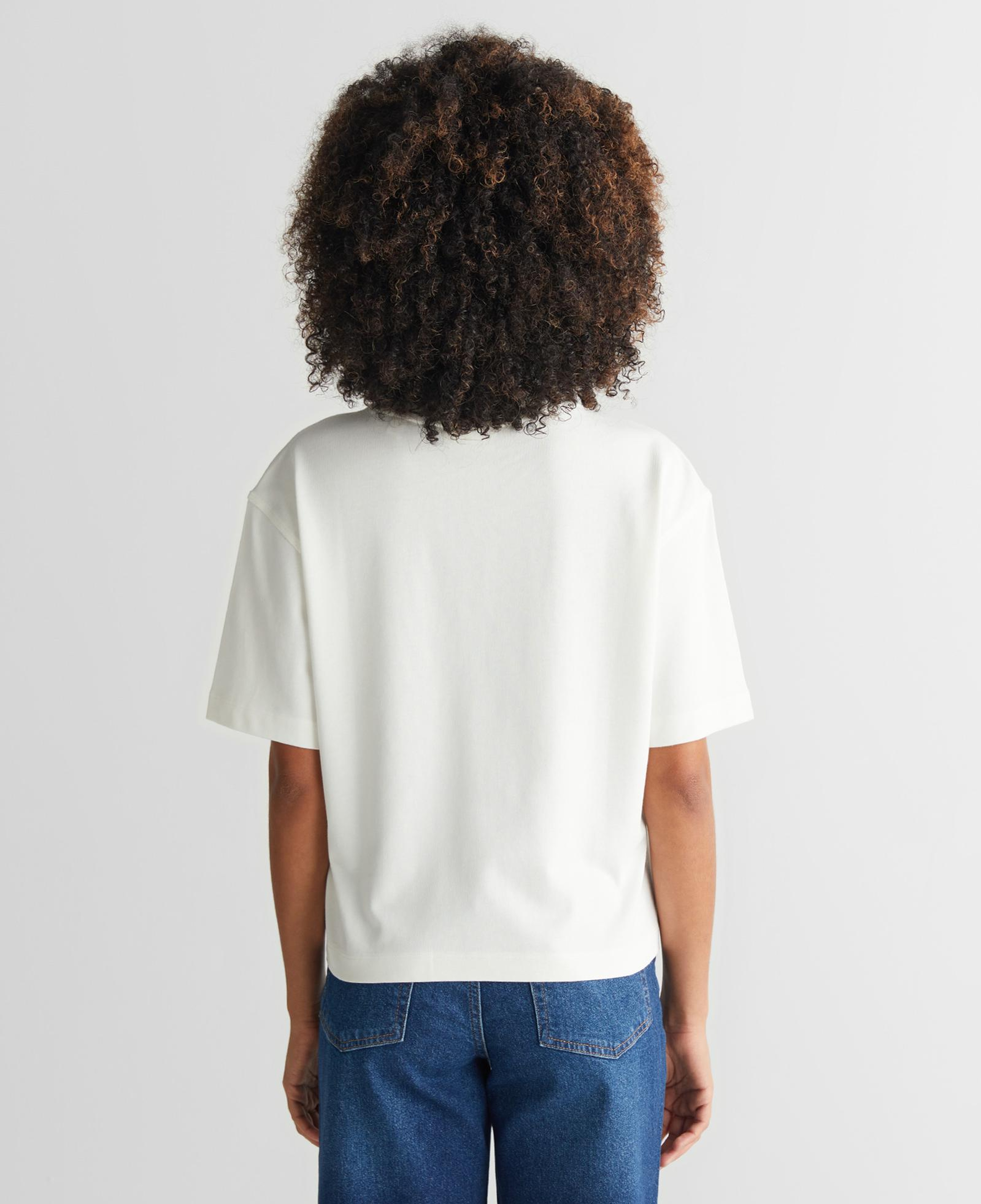 GANT Kadın Krem Bisiklet Yaka Logolu T-Shirt