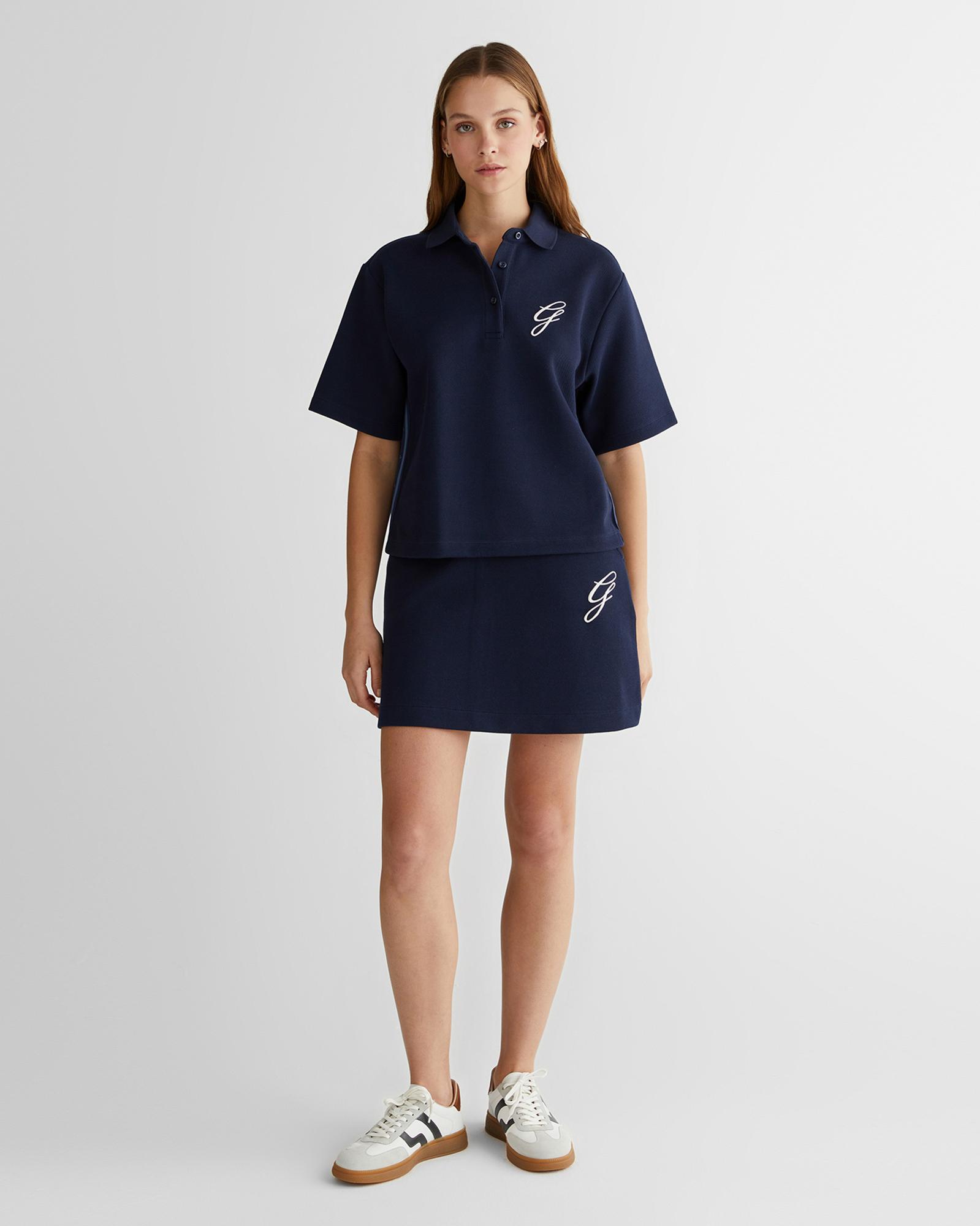 GANT Kadın Lacivert Logolu Etek