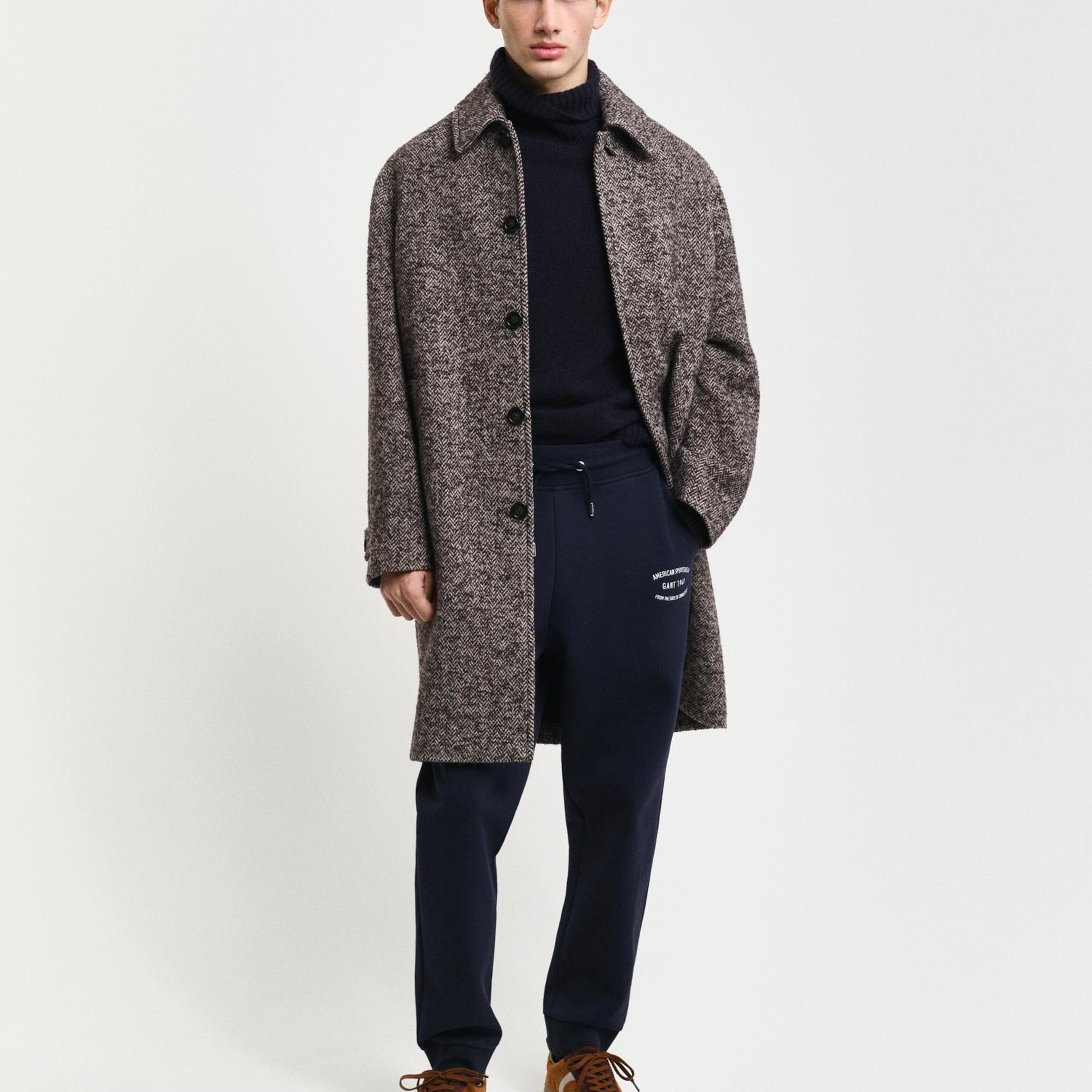 GANT Erkek Lacivert Regular Fit Logolu Eşofman Altı