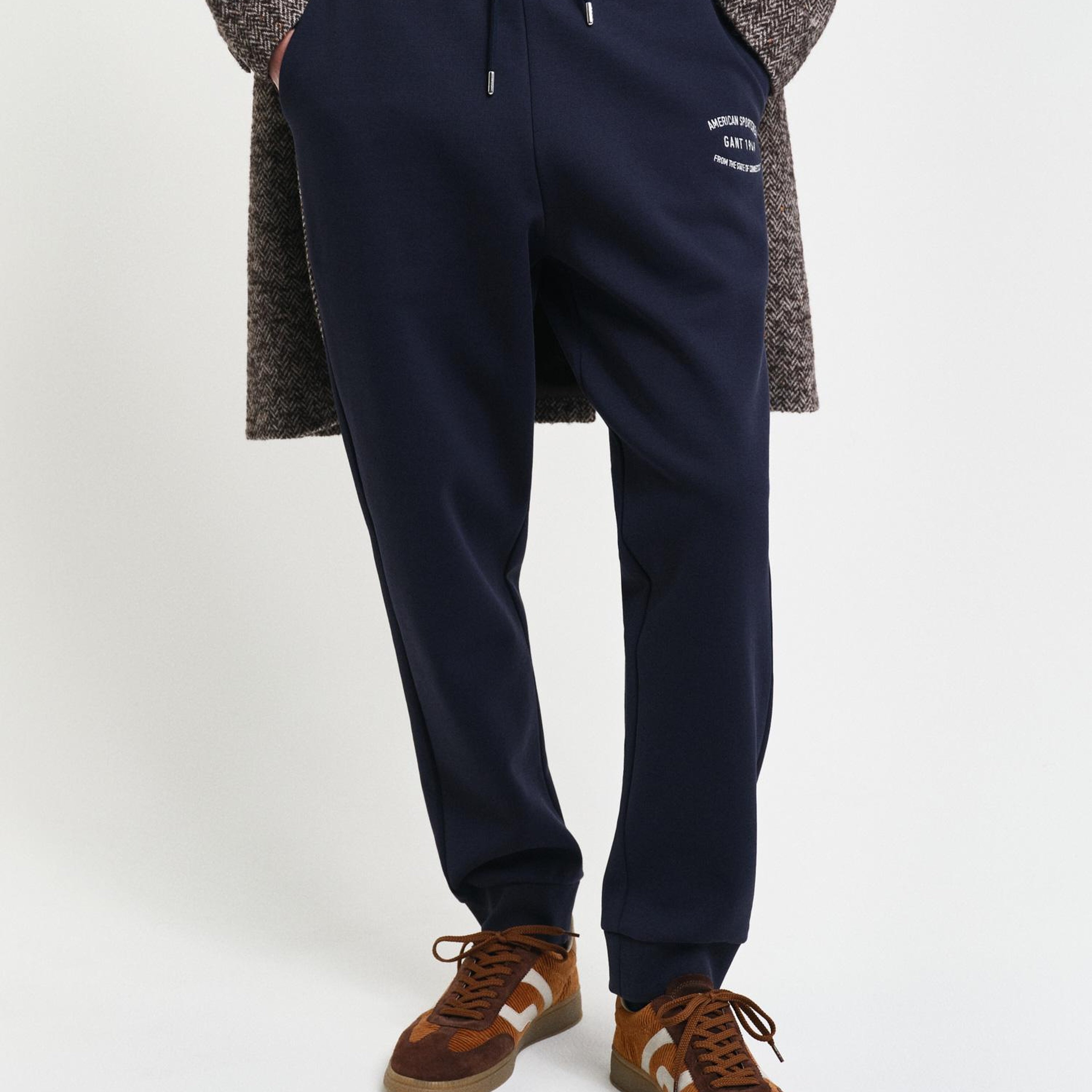 GANT Erkek Lacivert Regular Fit Logolu Eşofman Altı