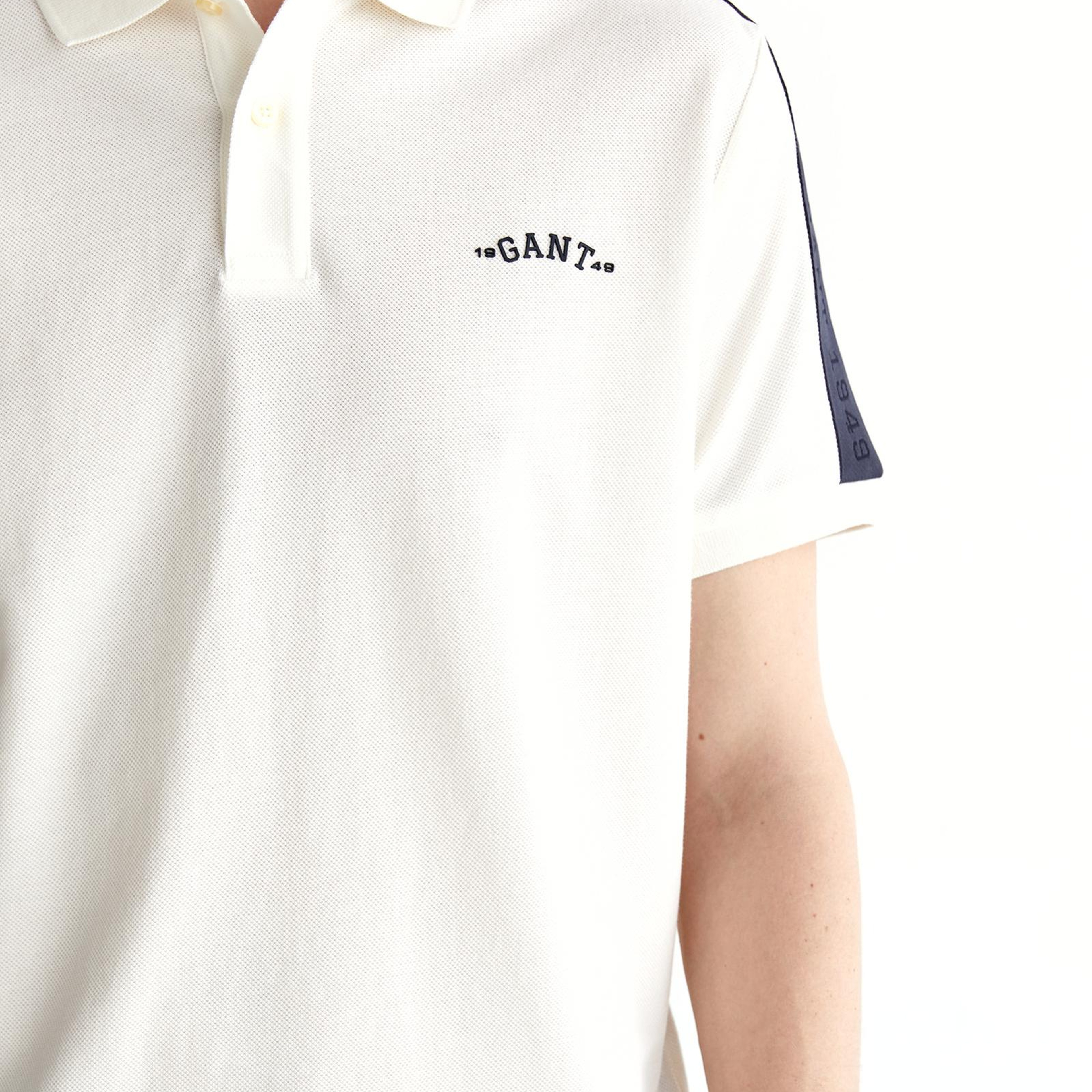 GANT Erkek Krem Regular Fit Logolu Polo