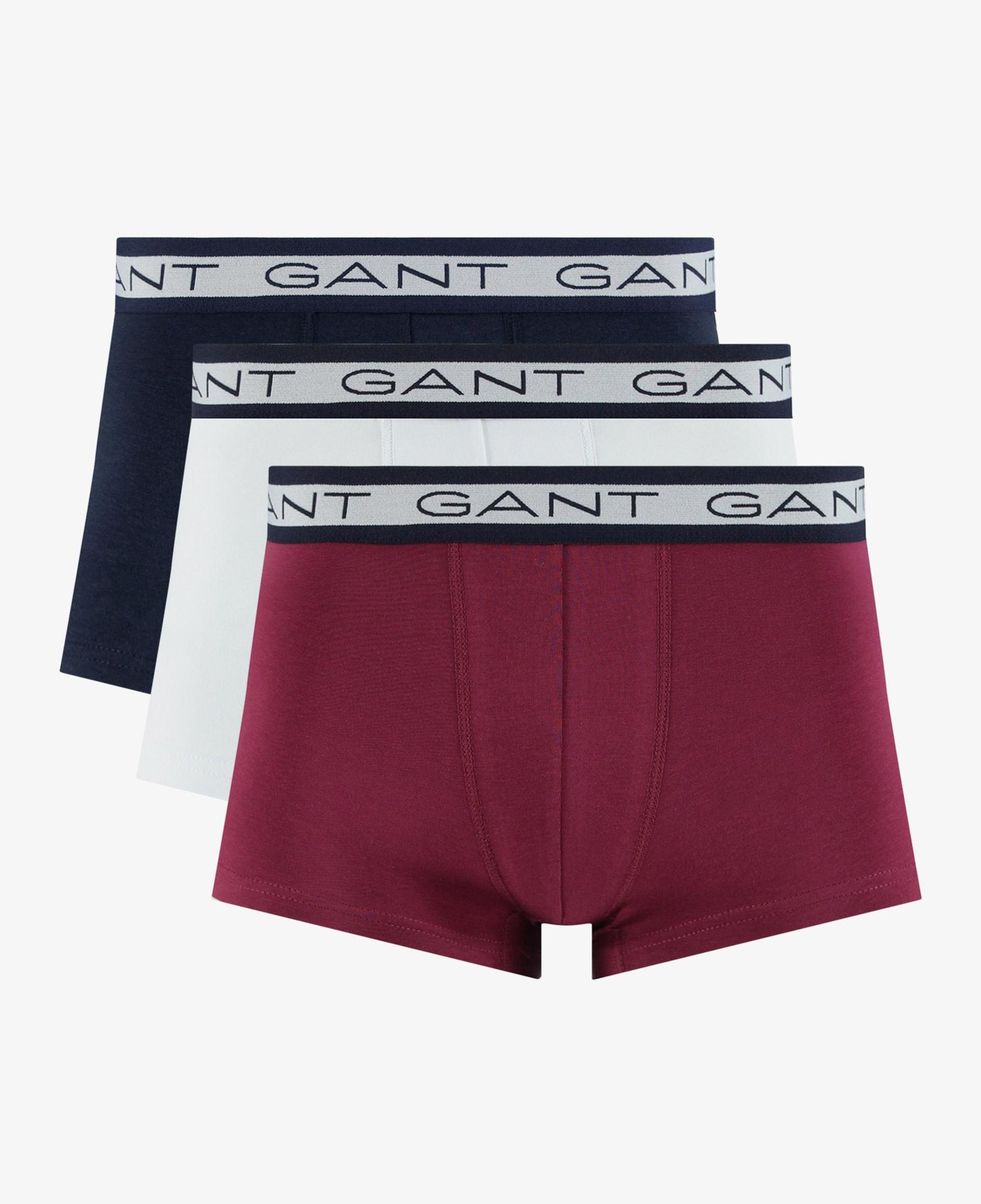 GANT Erkek Lacivert Slim Fit Logolu 3'lü Boxer