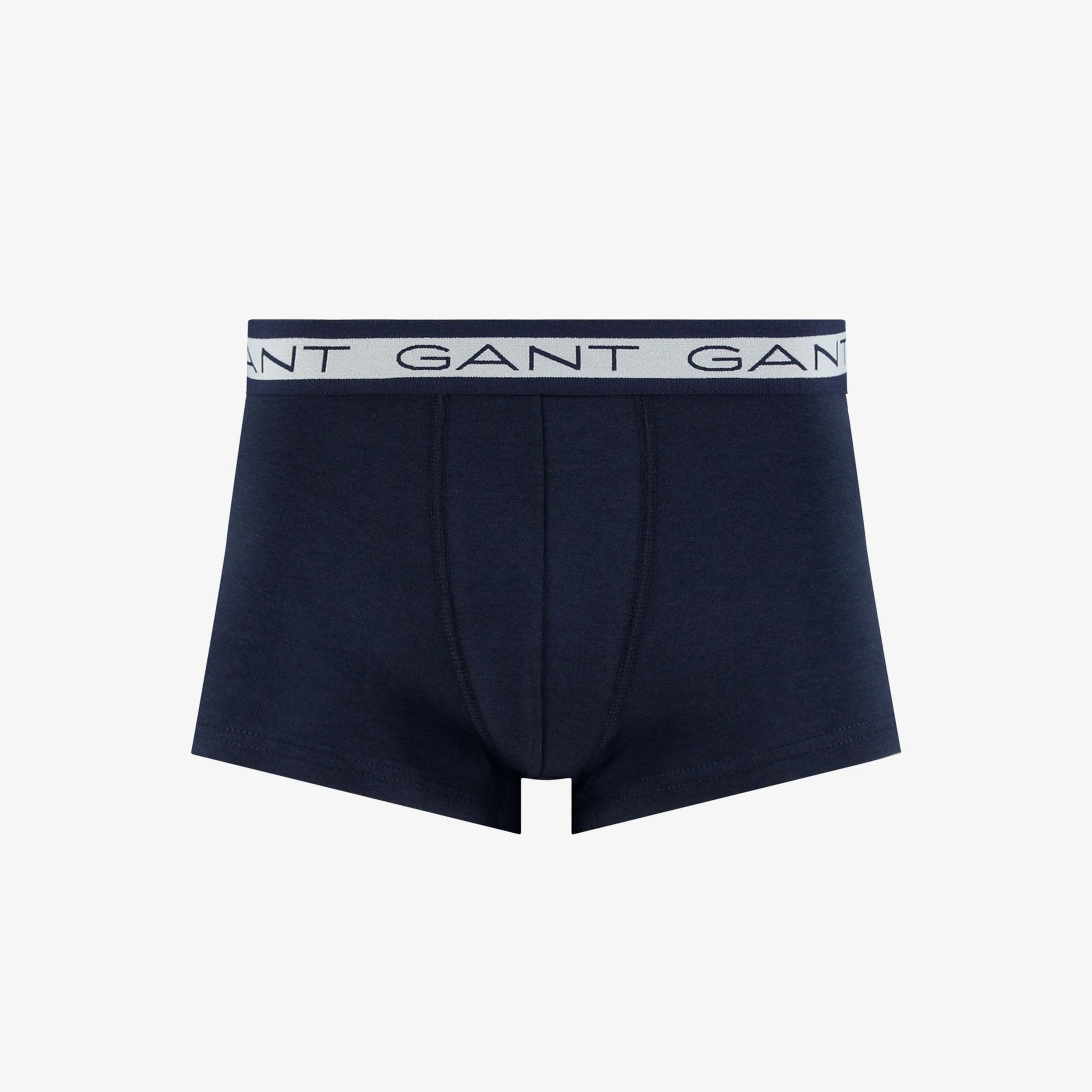 GANT Erkek Lacivert Slim Fit Logolu 3'lü Boxer