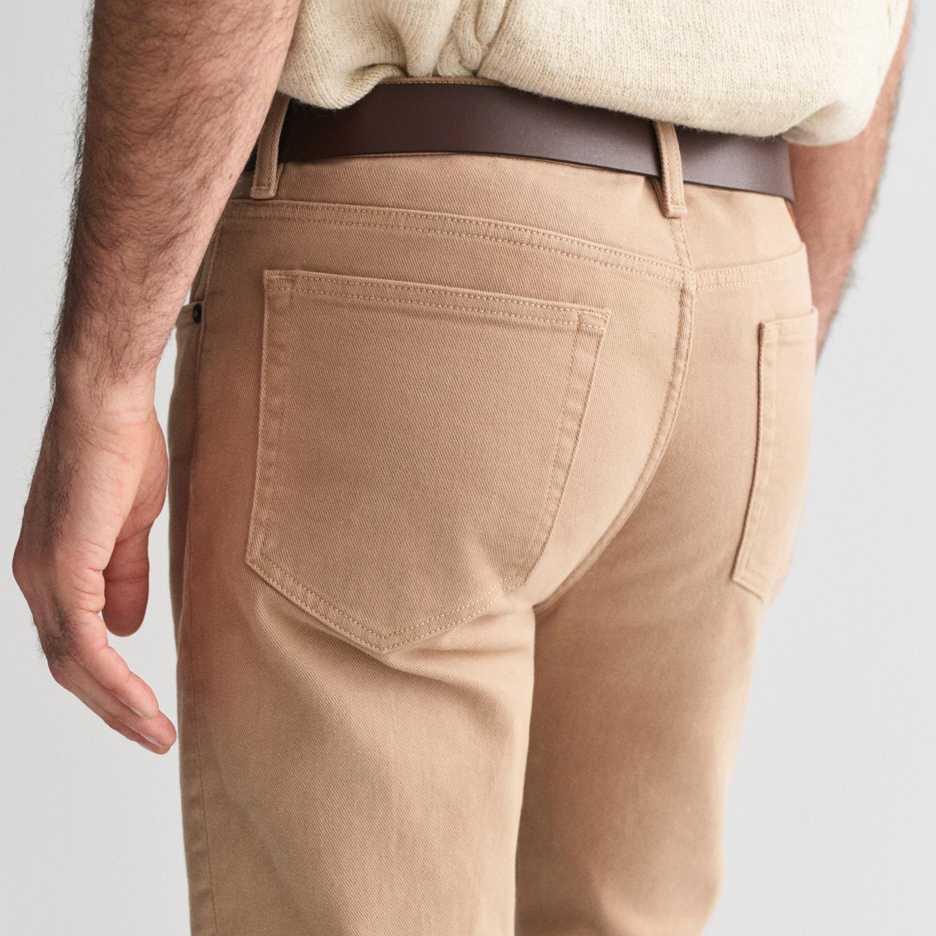 GANT Erkek Kahverengi Regular Fit Pantolon