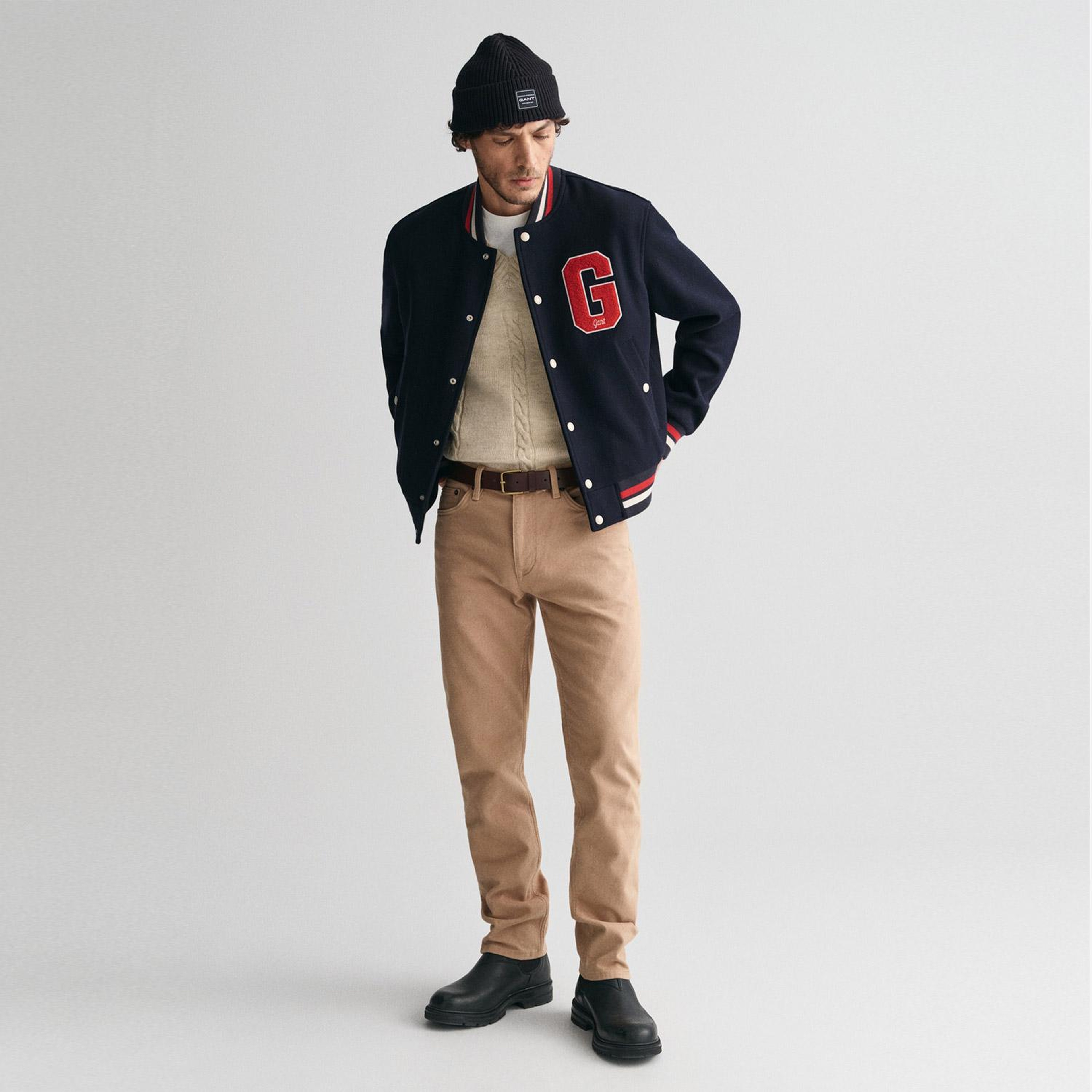 GANT Erkek Kahverengi Regular Fit Pantolon