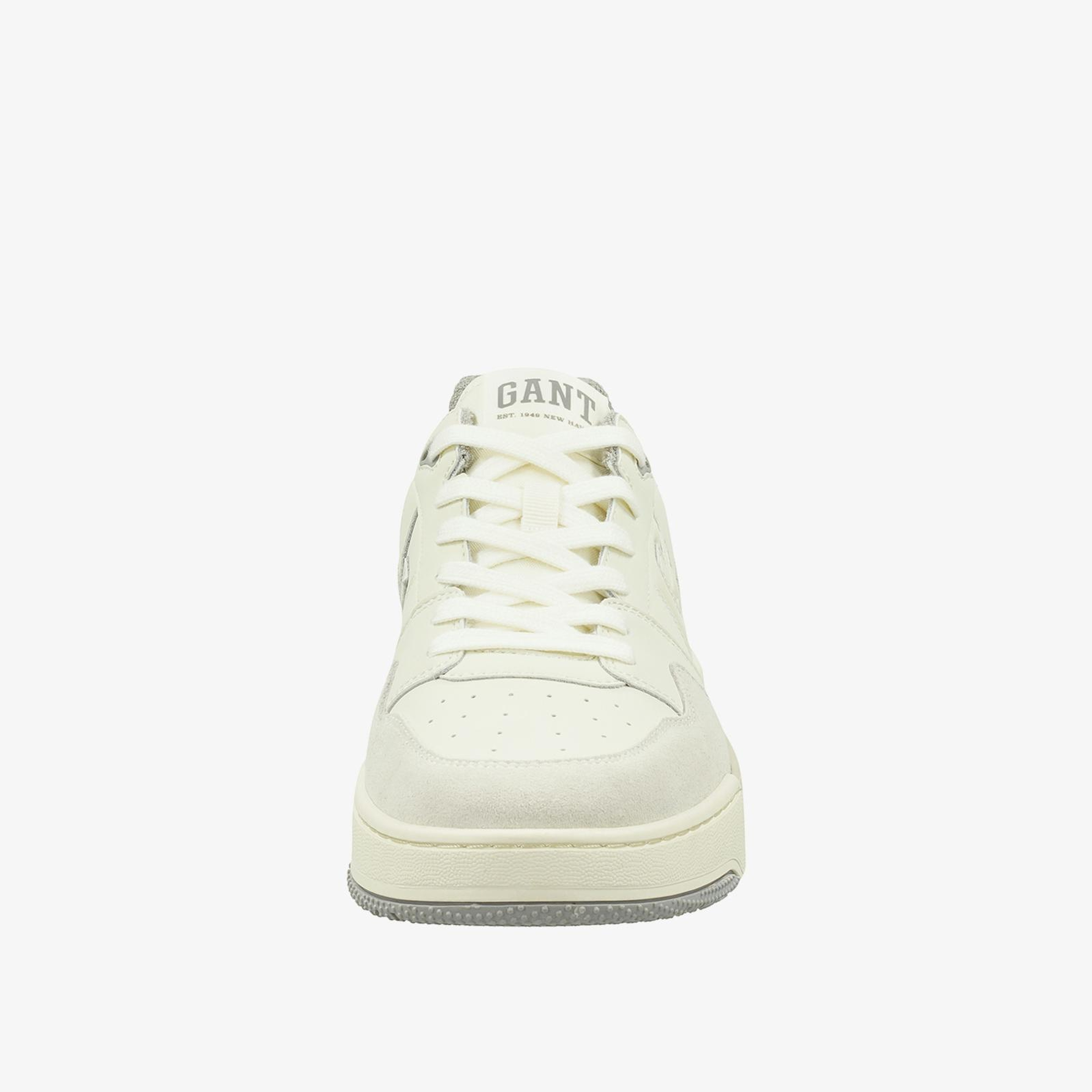 GANT Erkek Krem Deri Logolu Sneaker