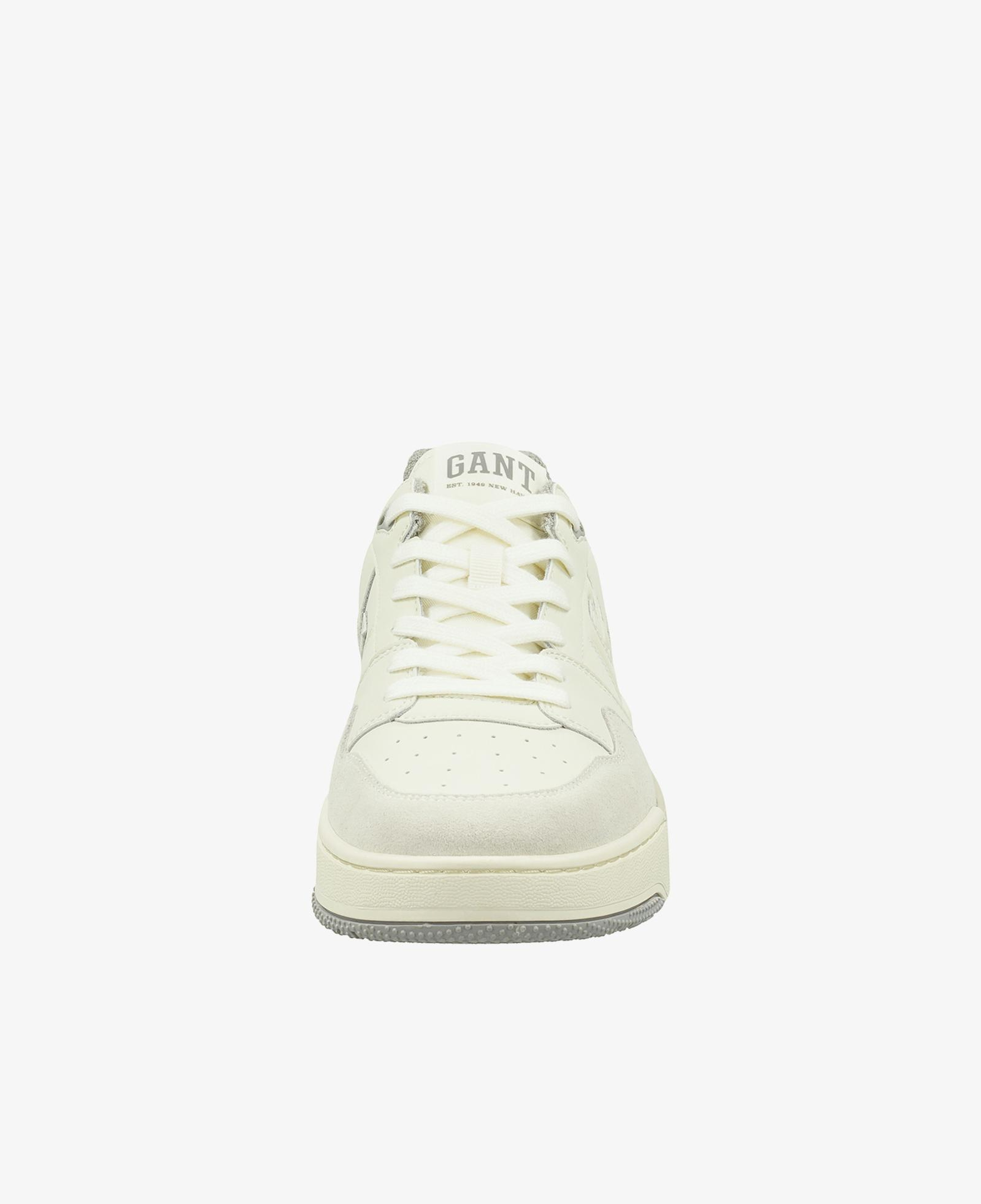 GANT Erkek Krem Deri Logolu Sneaker