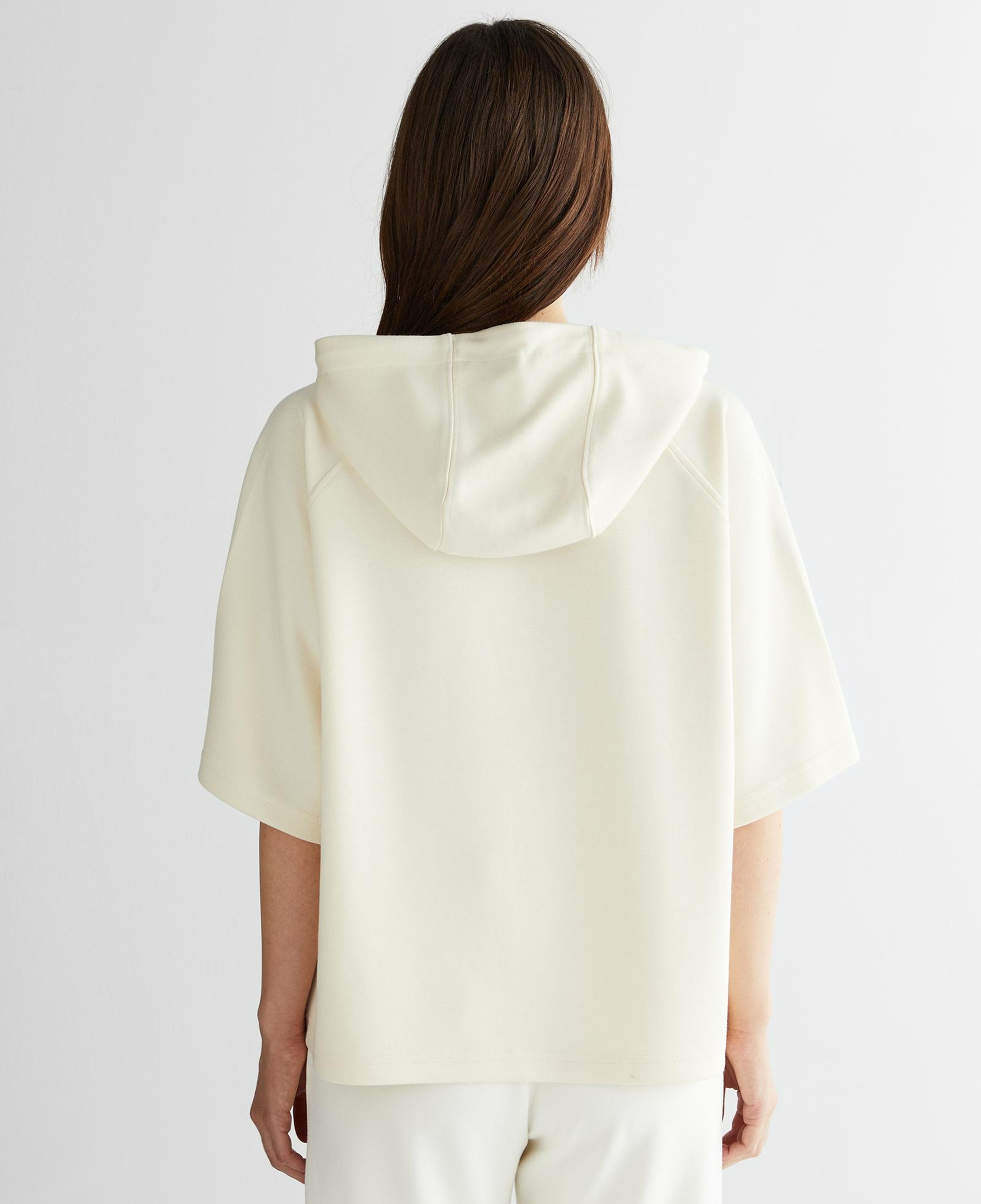 GANT Kadın Krem Bisiklet Yaka Logolu Sweatshirt