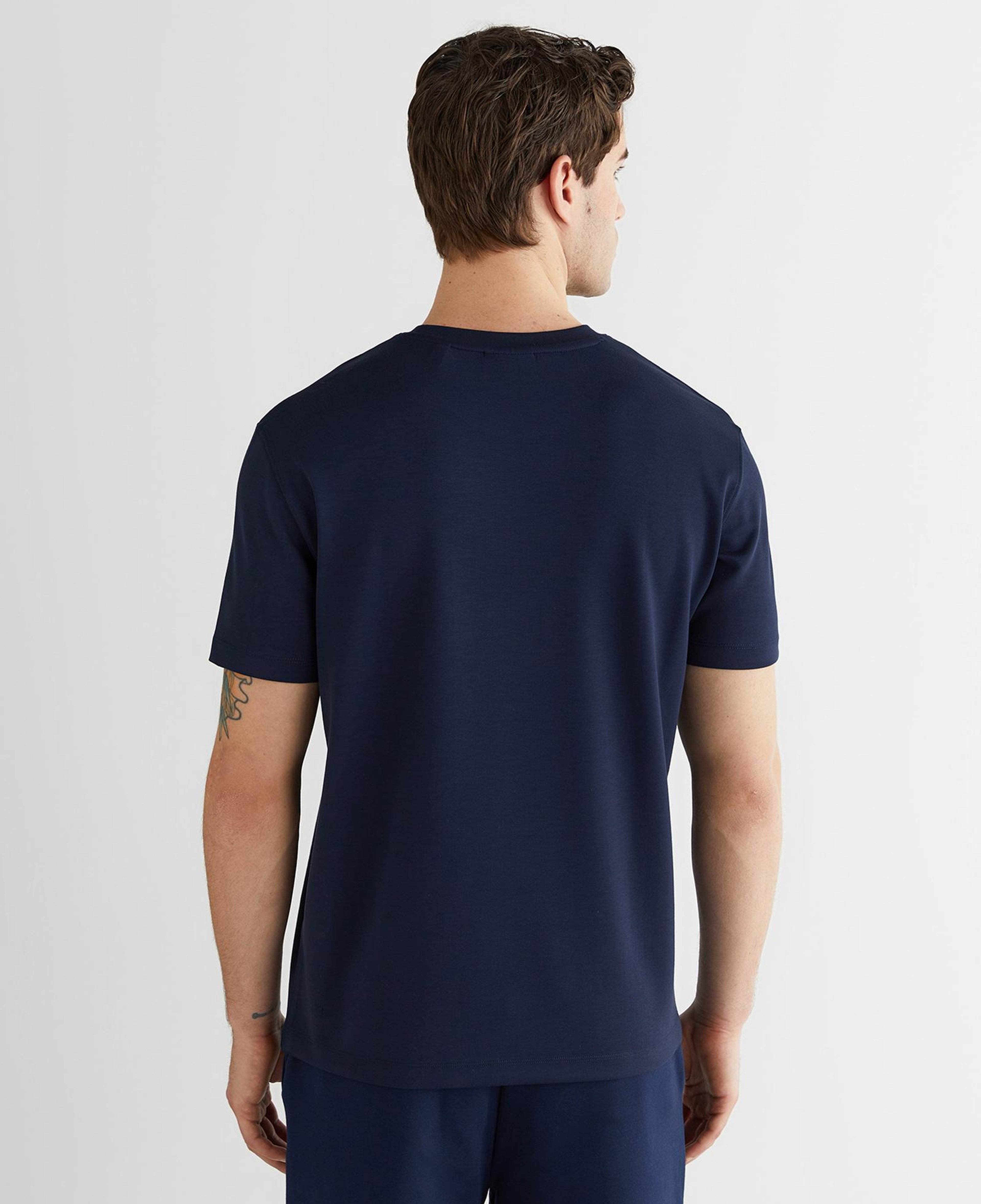 GANT Erkek Lacivert Baskılı Kısa Kollu T-Shirt