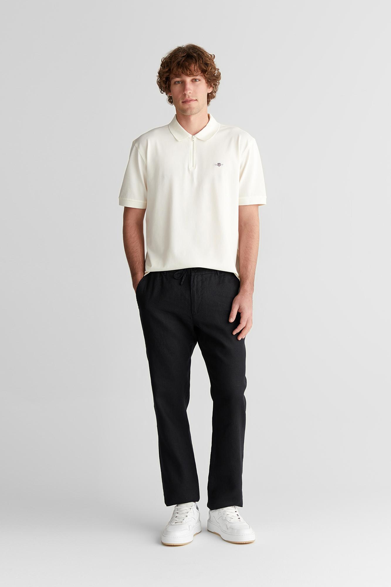 GANT Erkek Siyah Regular Fit Pantolon