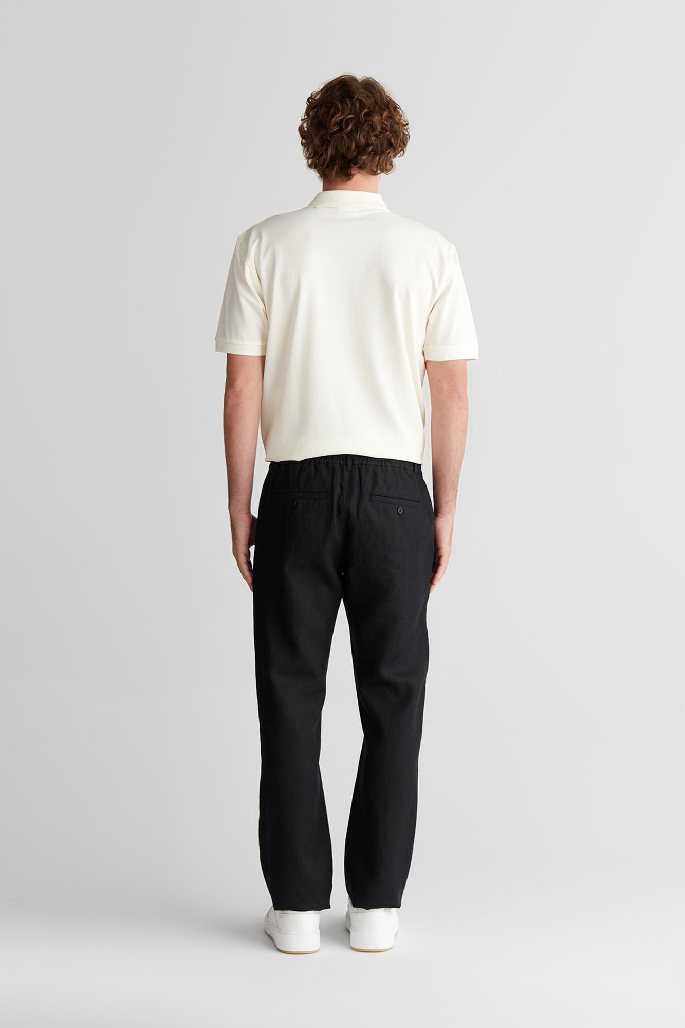 GANT Erkek Siyah Regular Fit Pantolon