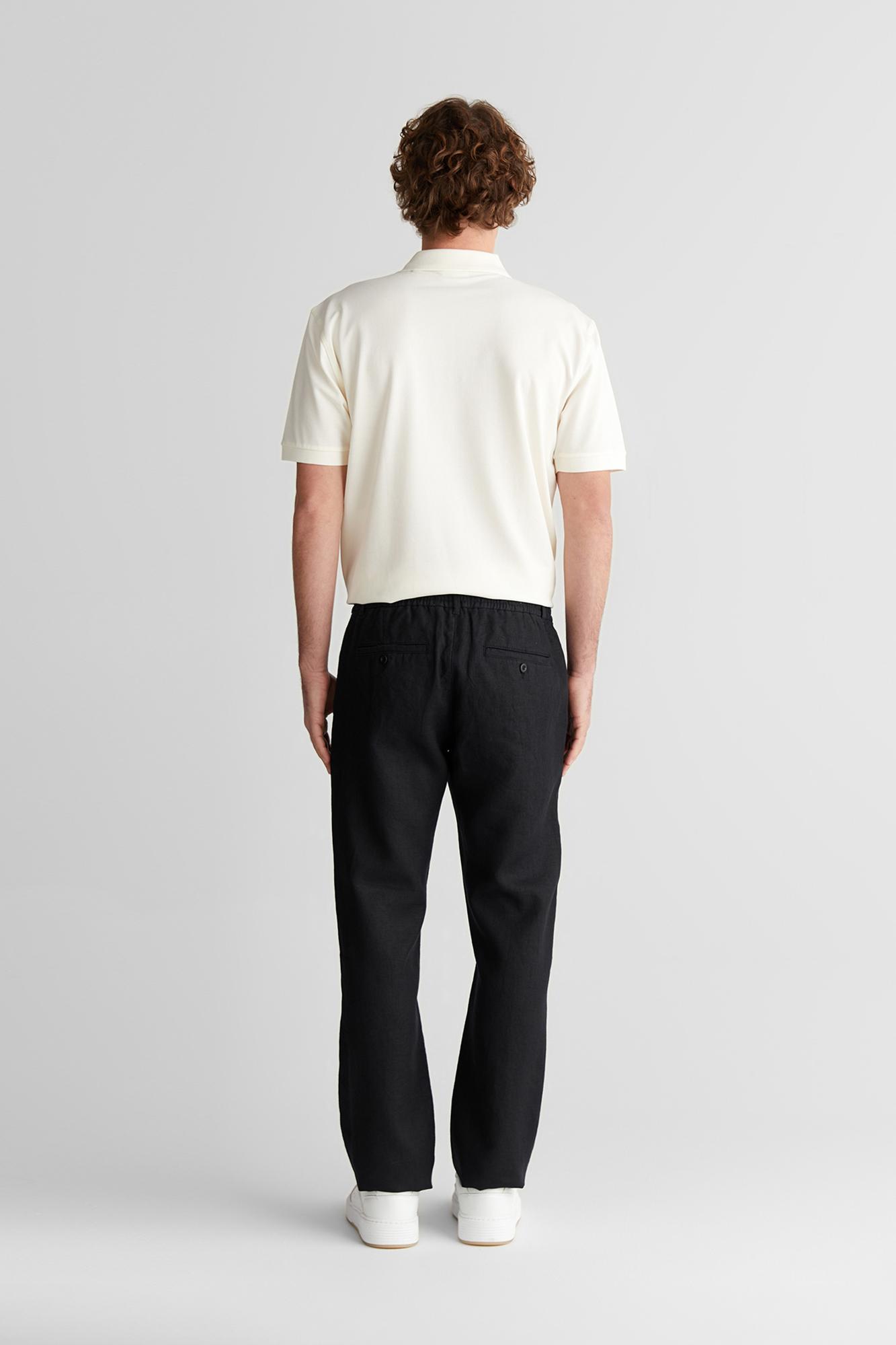 GANT Erkek Siyah Regular Fit Pantolon