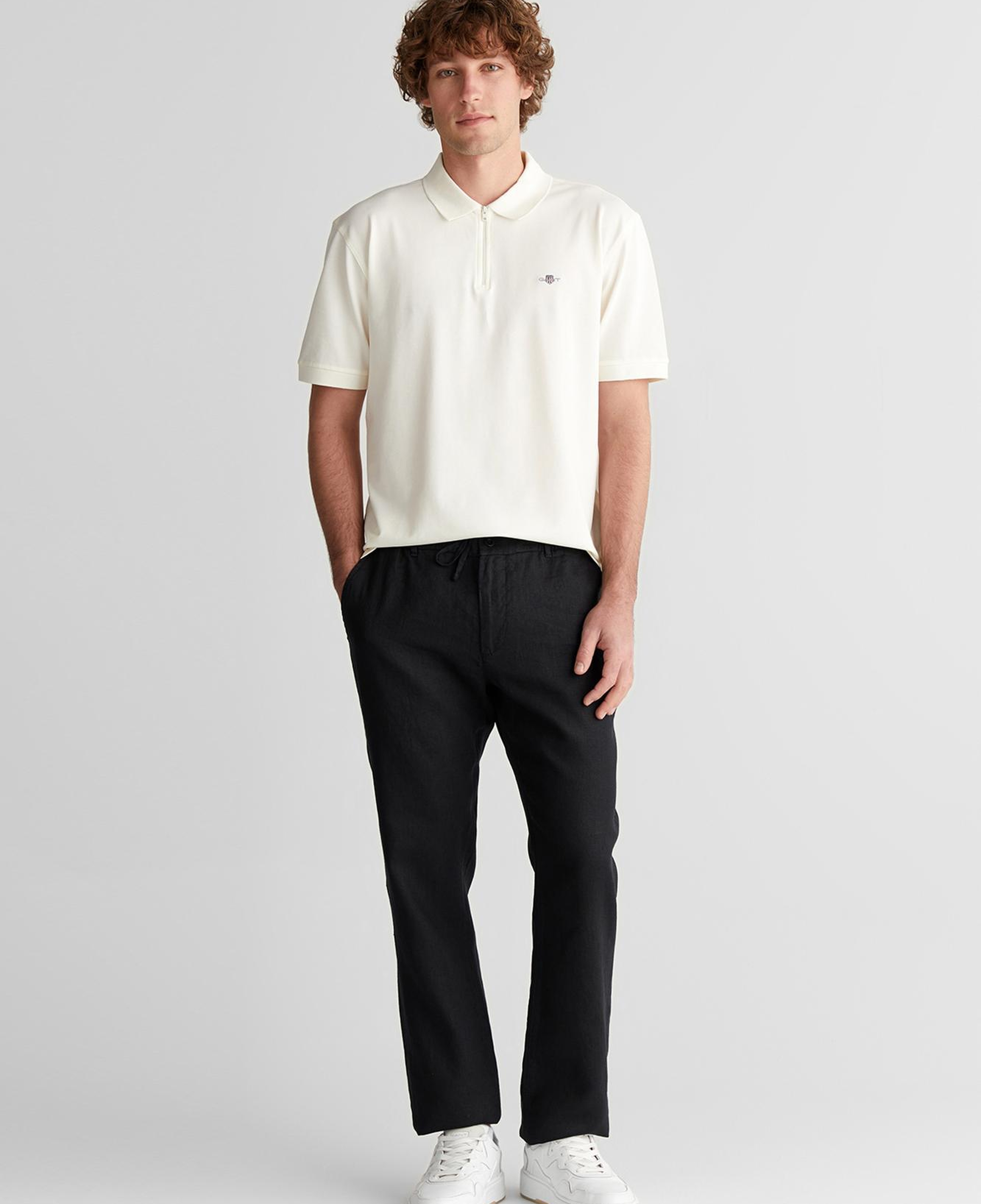 GANT Erkek Siyah Regular Fit Pantolon