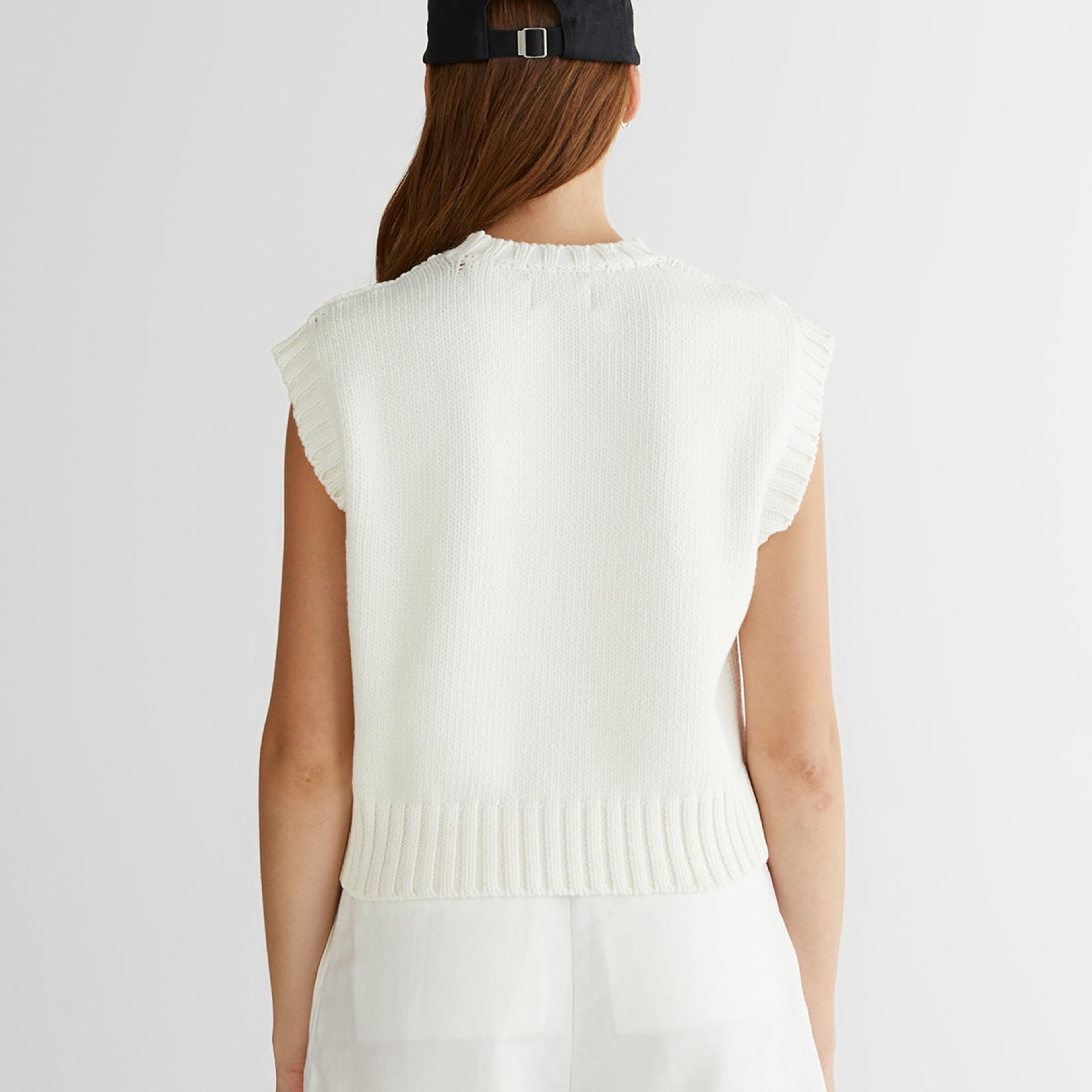 GANT Kadın Krem Bisiklet Yaka Logolu Triko