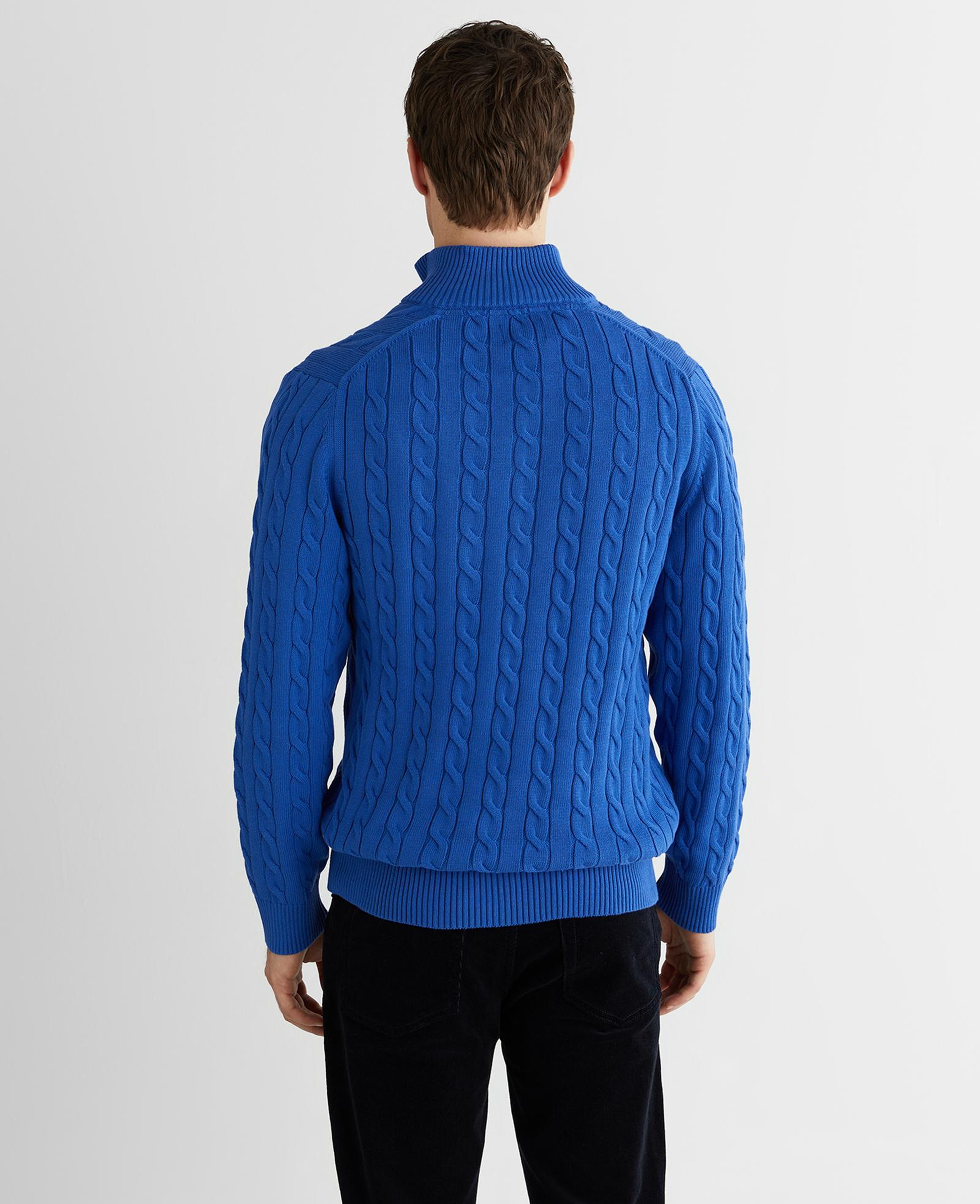 GANT Erkek Mavi Regular Fit Kazak