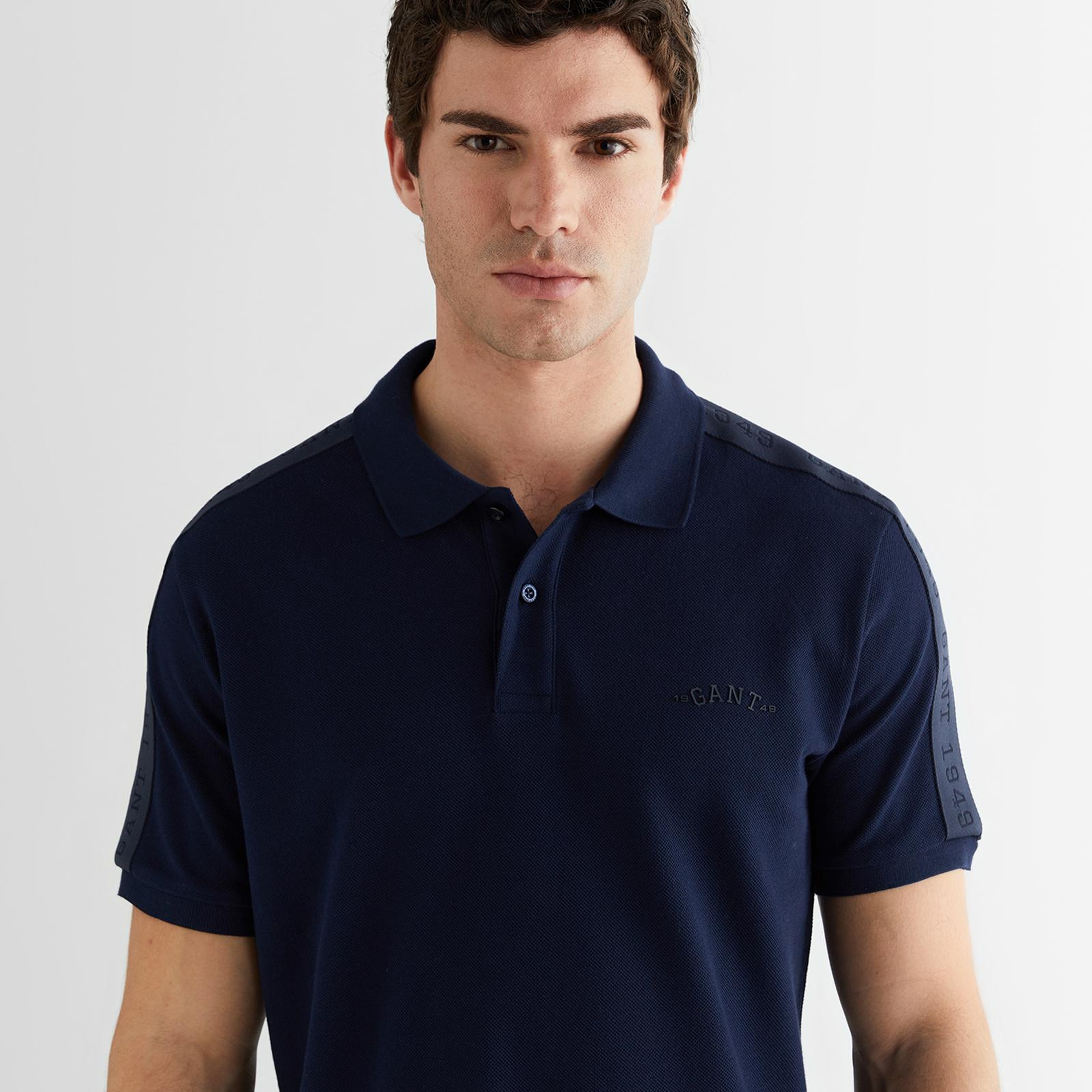 GANT Erkek Lacivert Regular Fit Logolu Polo