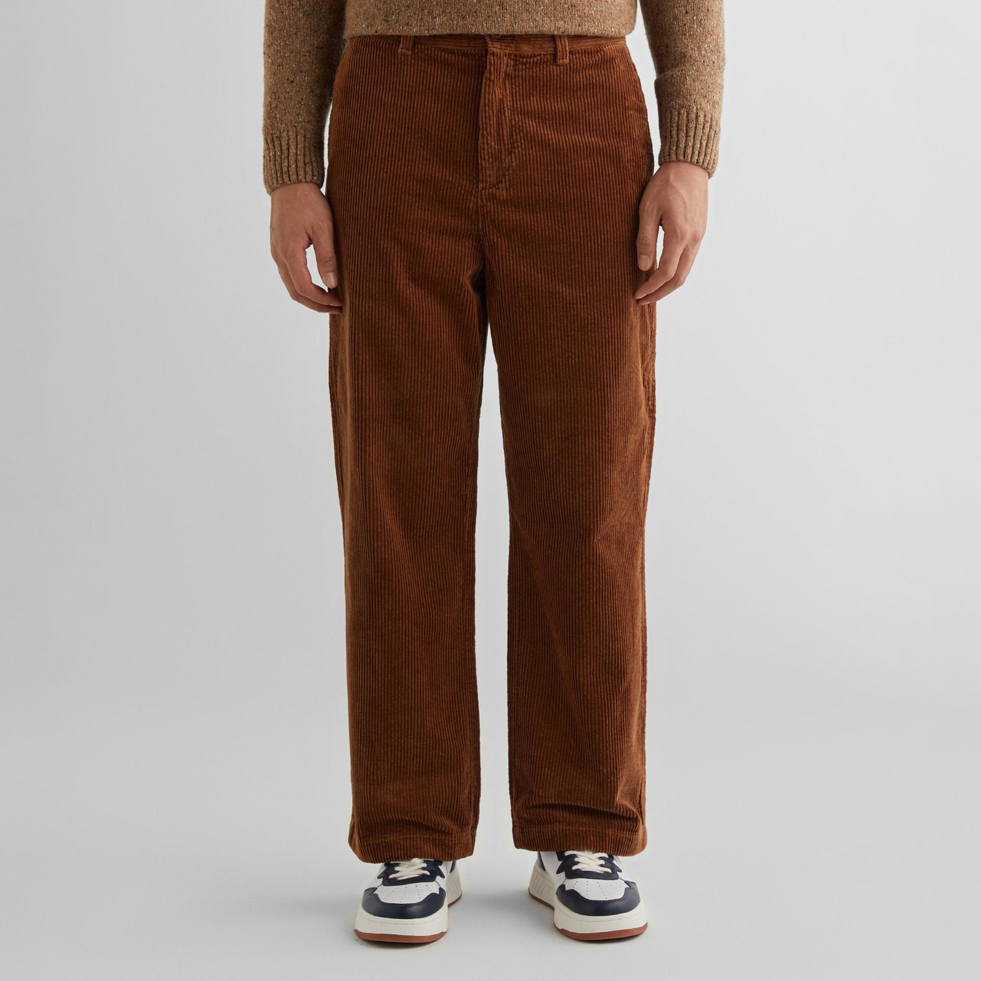 GANT Erkek Kahverengi Relaxed Fit Pantolon