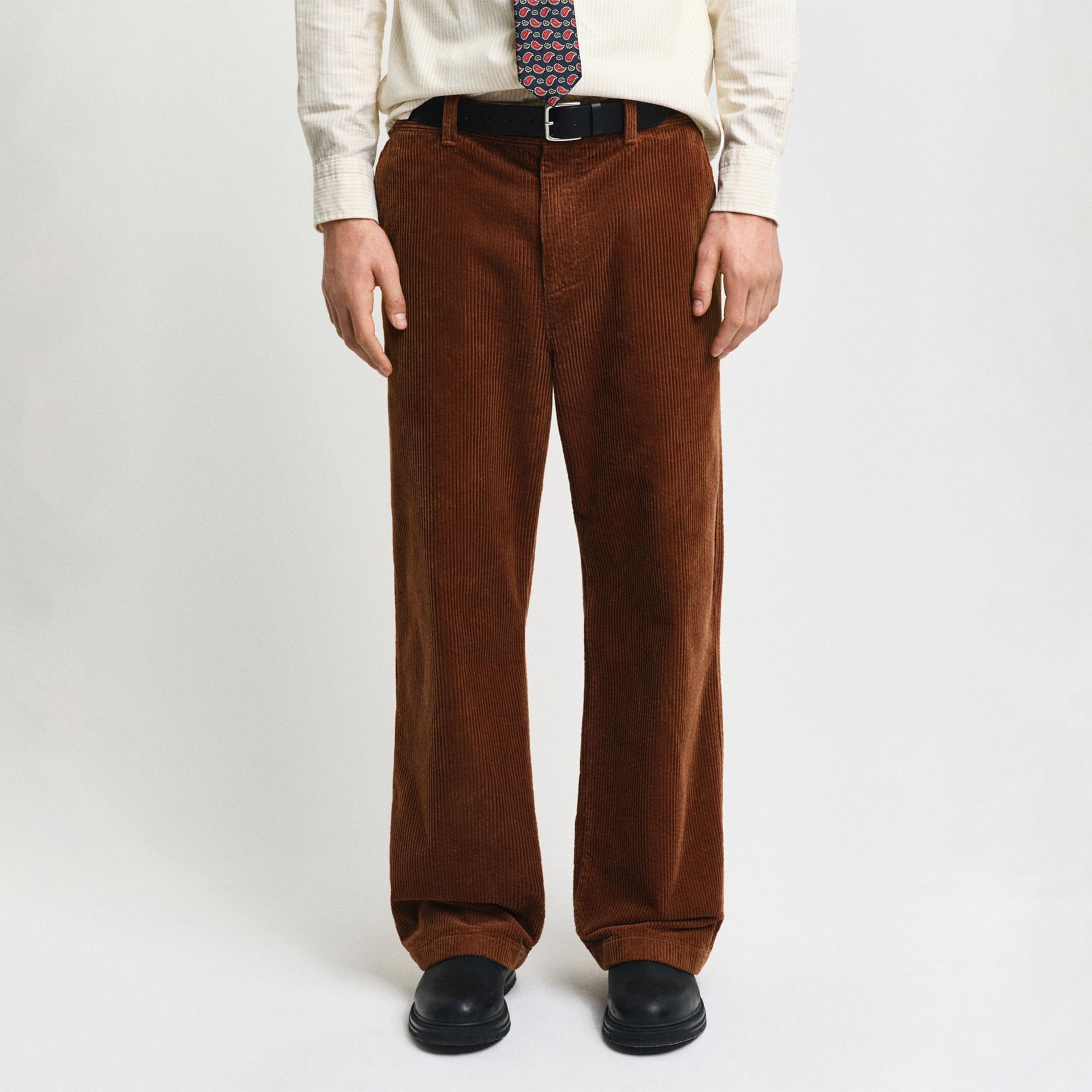 GANT Erkek Kahverengi Relaxed Fit Pantolon