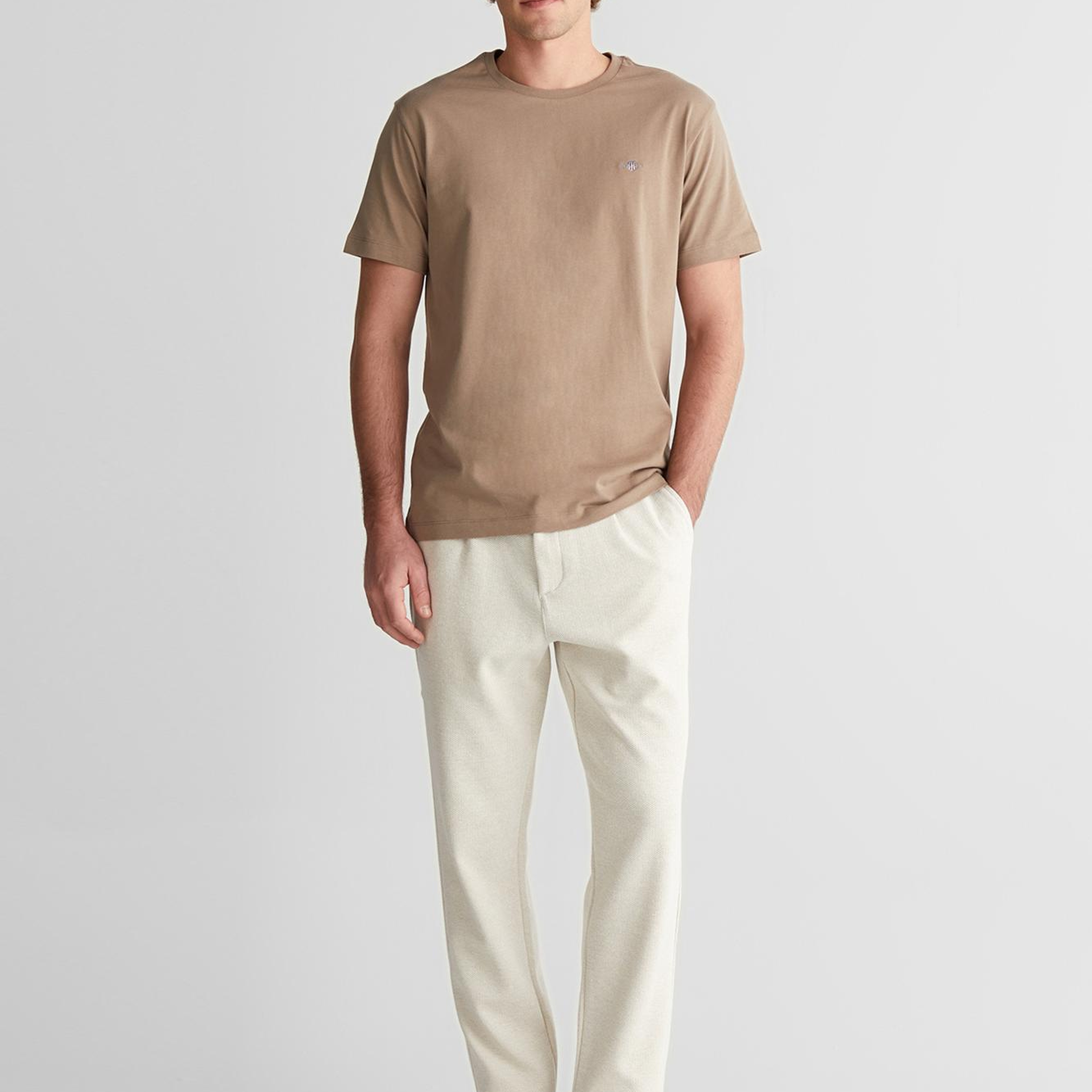 GANT Erkek Krem Regular Fit Jogger Pantolon