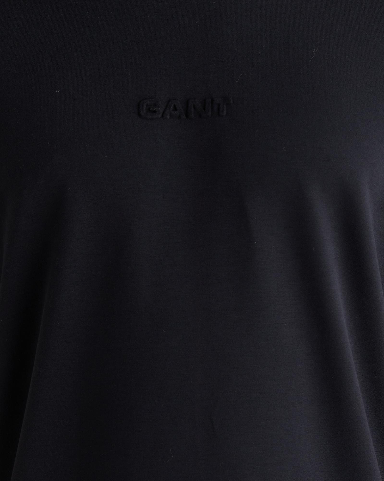 GANT Erkek Siyah Baskılı Kısa Kollu T-Shirt