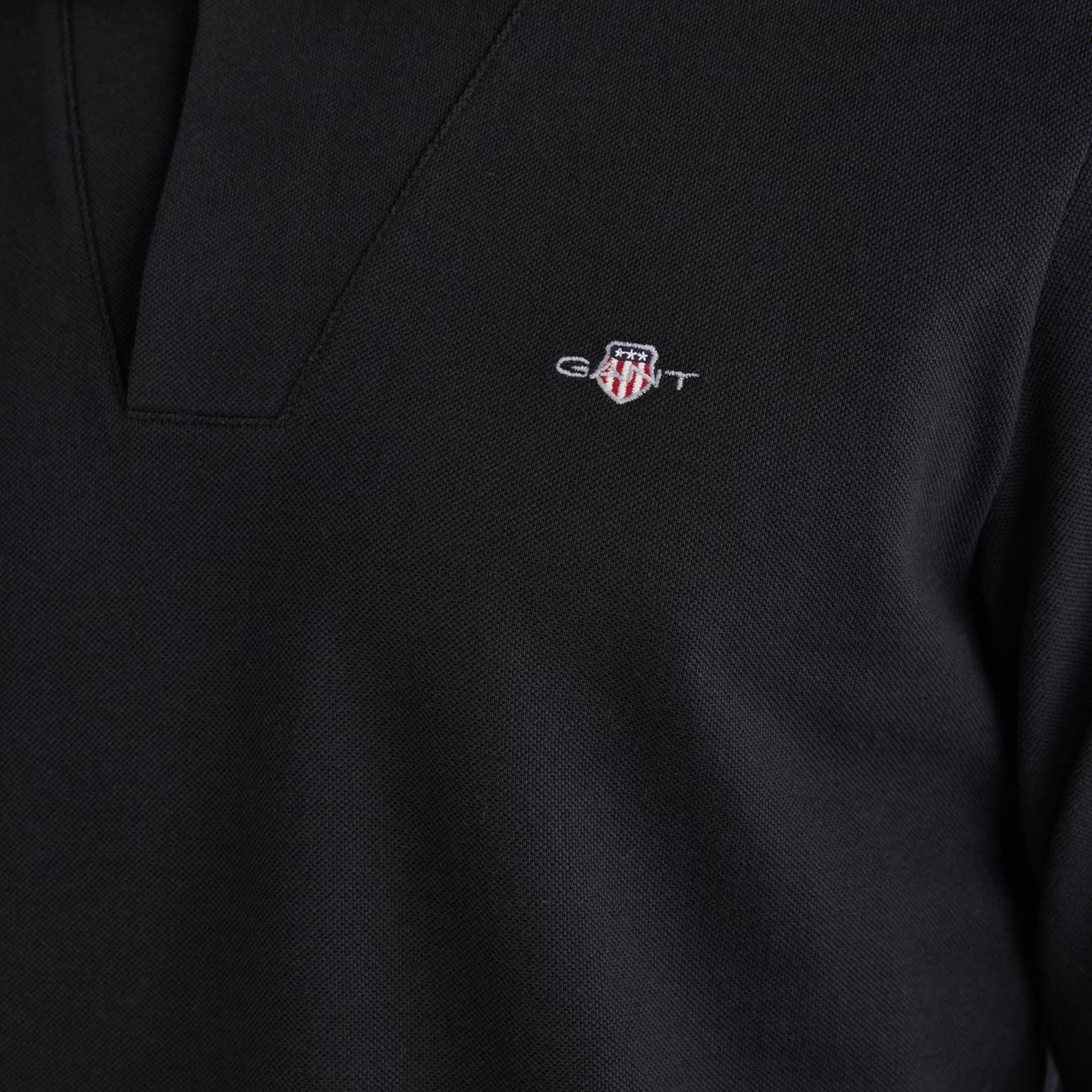 GANT Erkek Siyah Slim Fit Polo