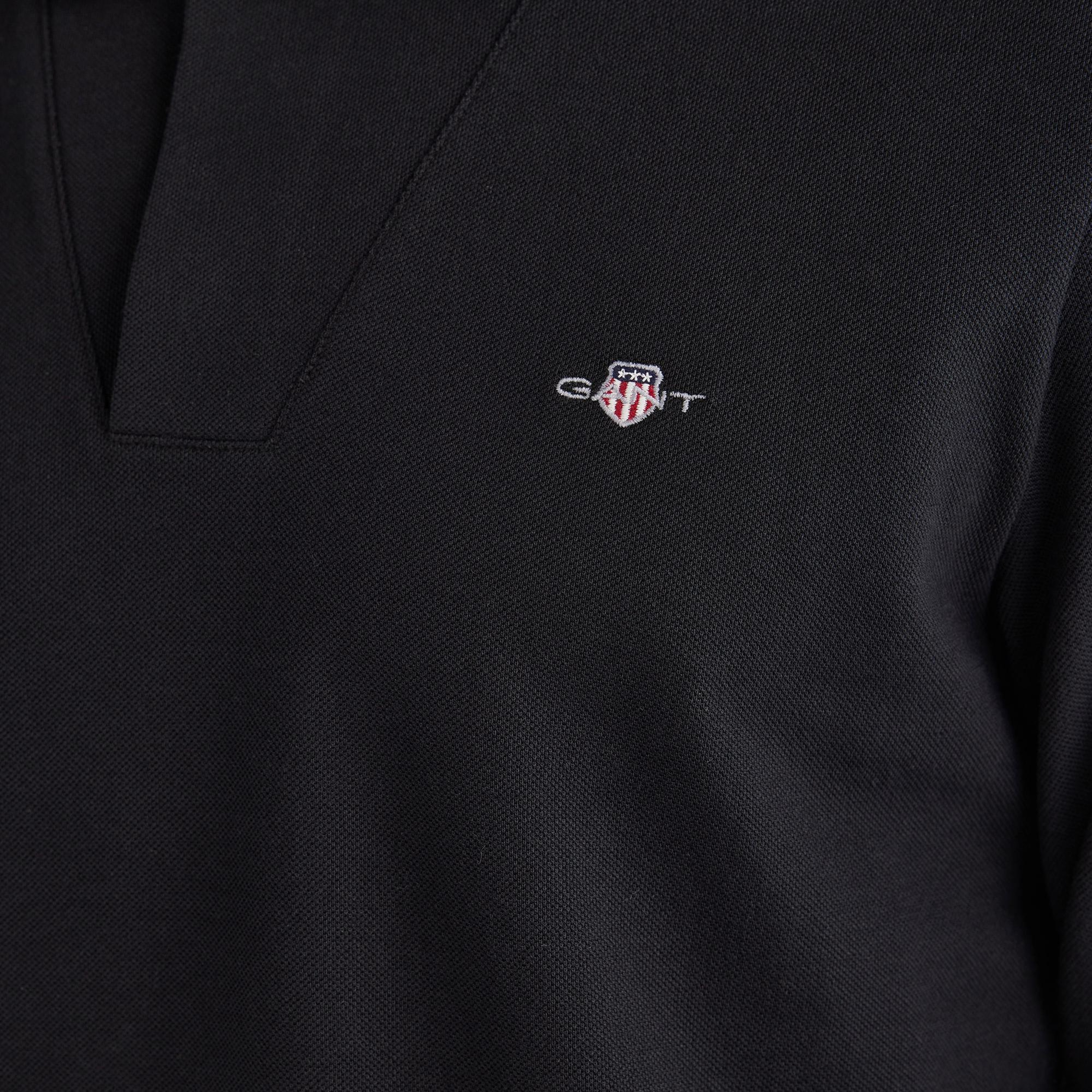 GANT Erkek Siyah Slim Fit Polo