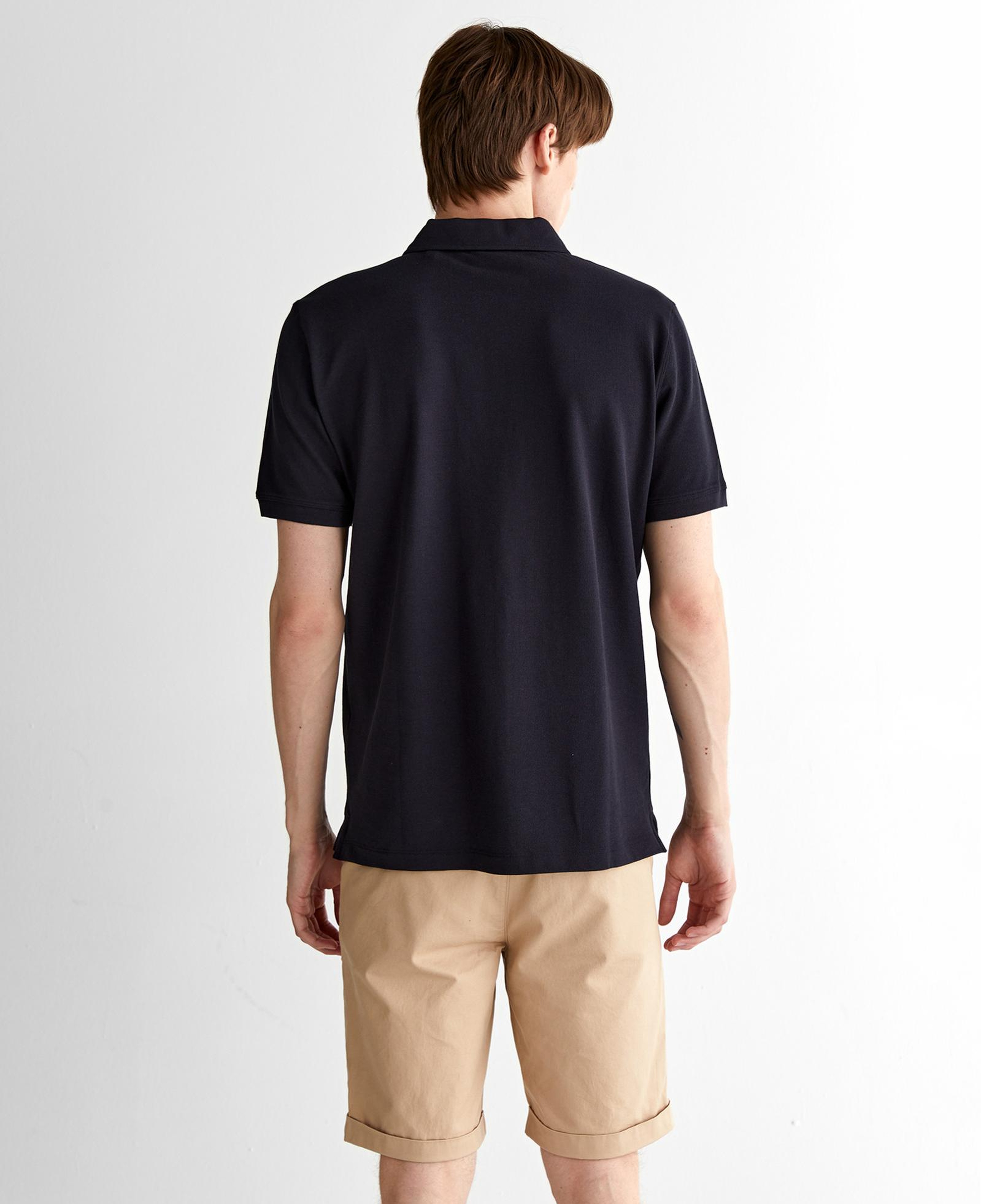 GANT Erkek Siyah Regular Fit Logolu Polo