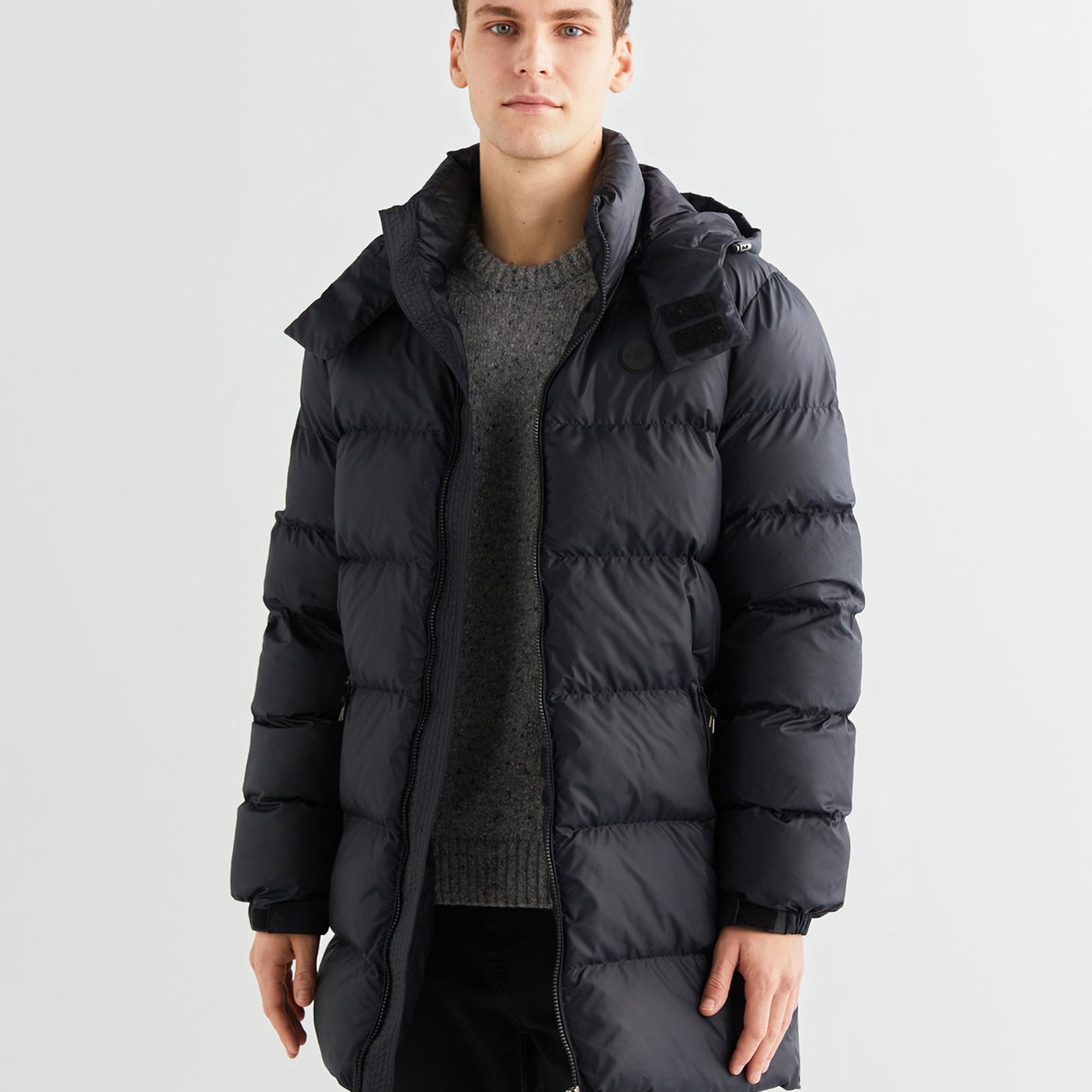 GANT Erkek Siyah Kapüşonlu Mont