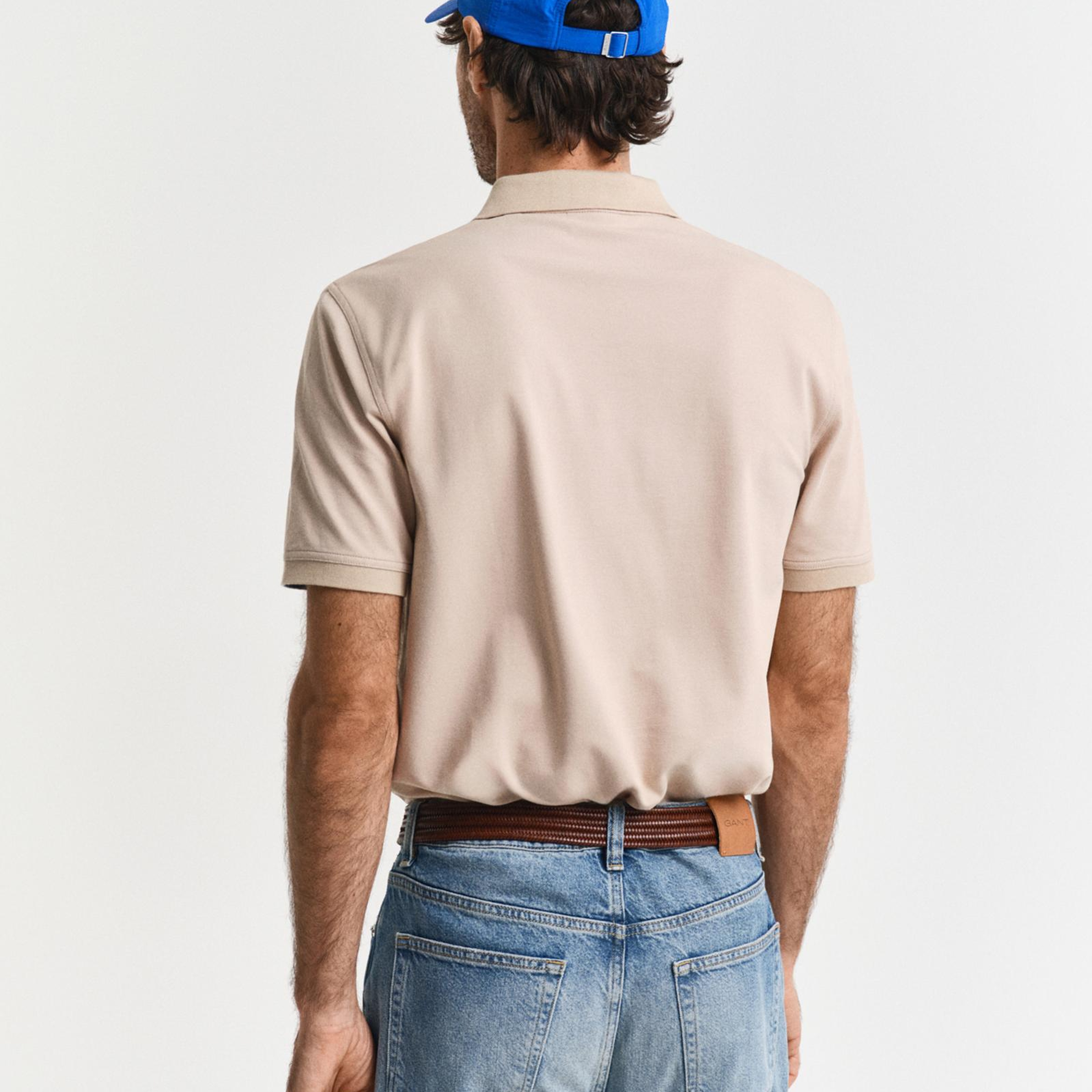 GANT Erkek Bej Regular Fit Polo