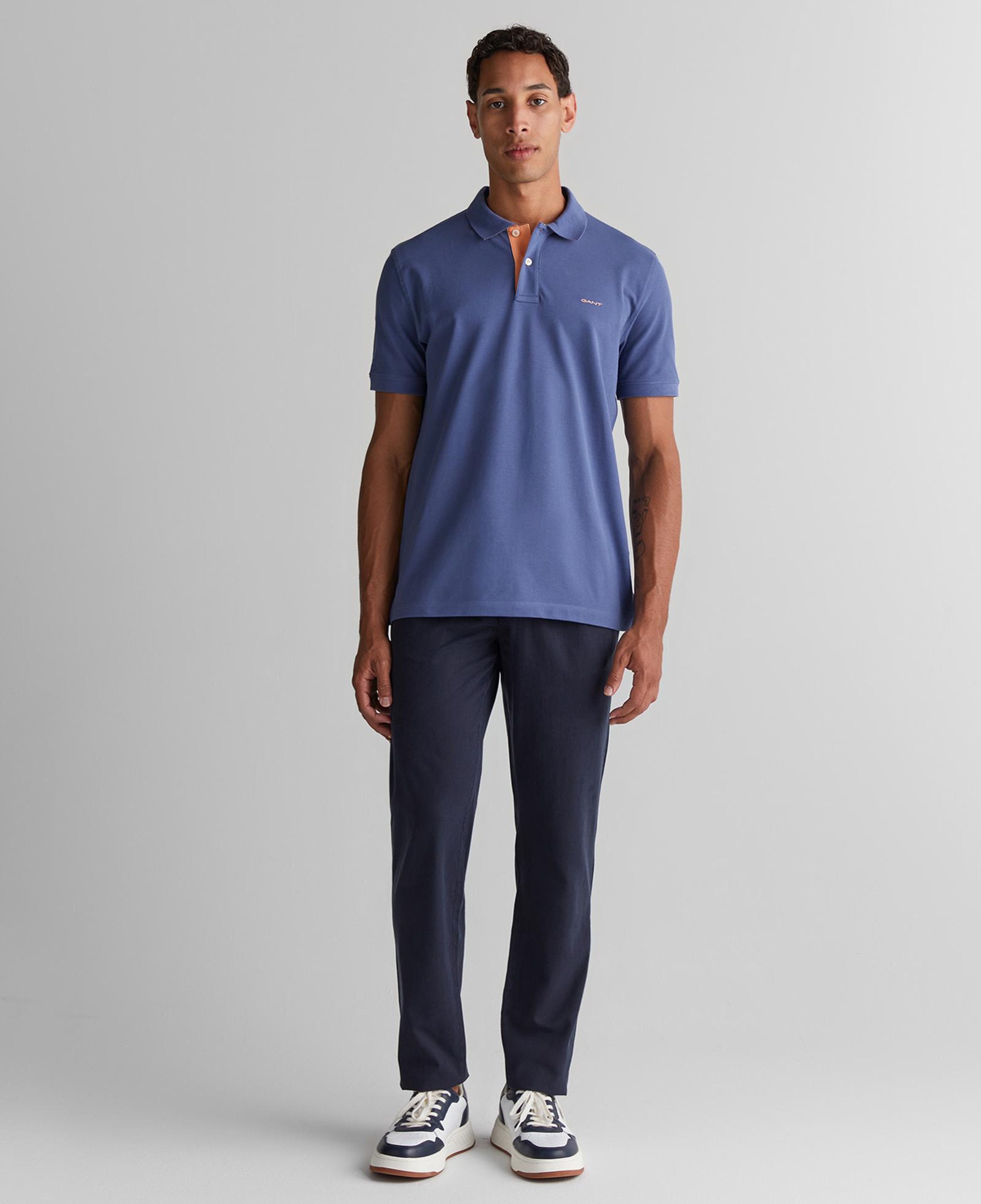 GANT Erkek Lacivert Regular Fit Polo