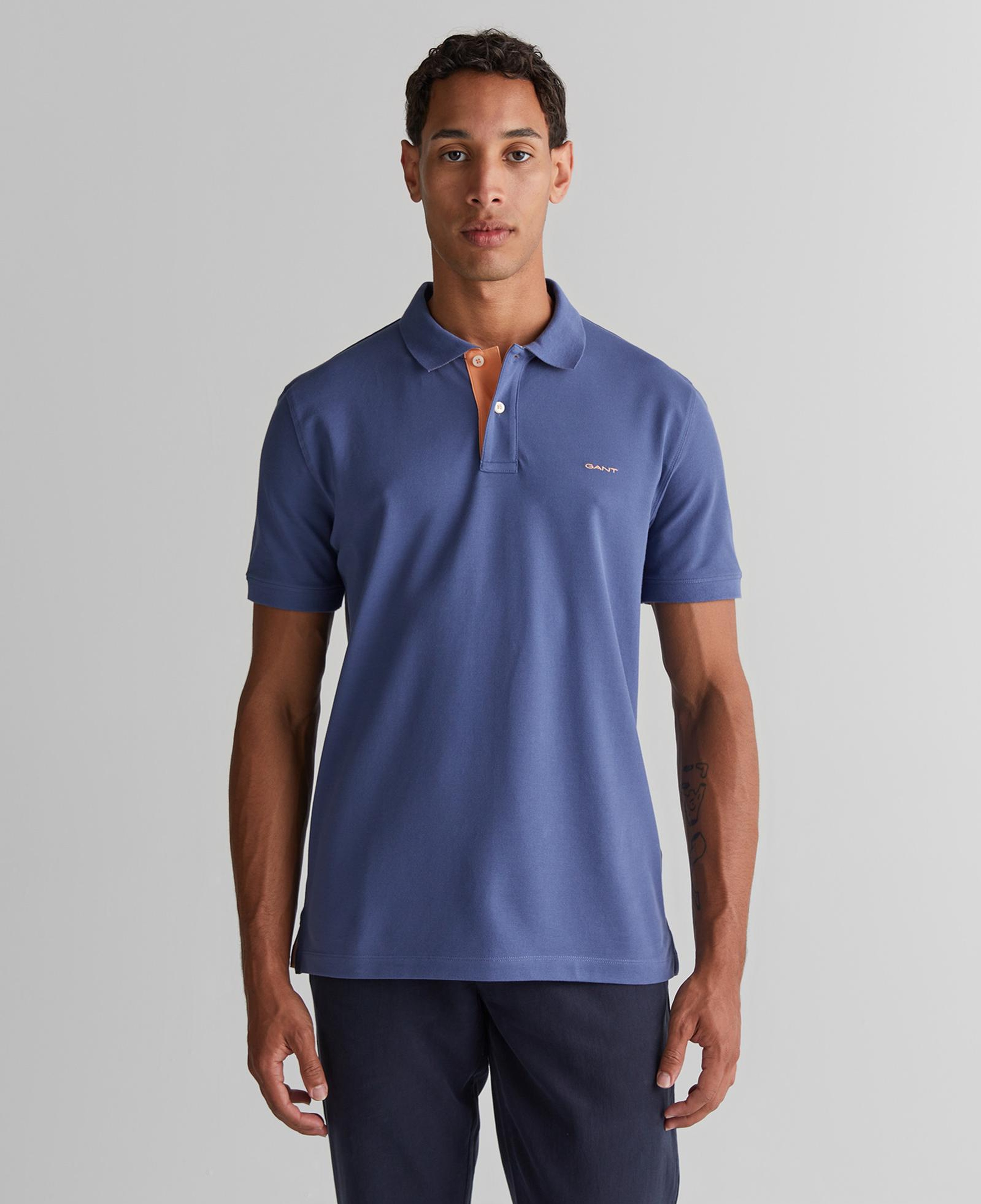 GANT Erkek Lacivert Regular Fit Polo