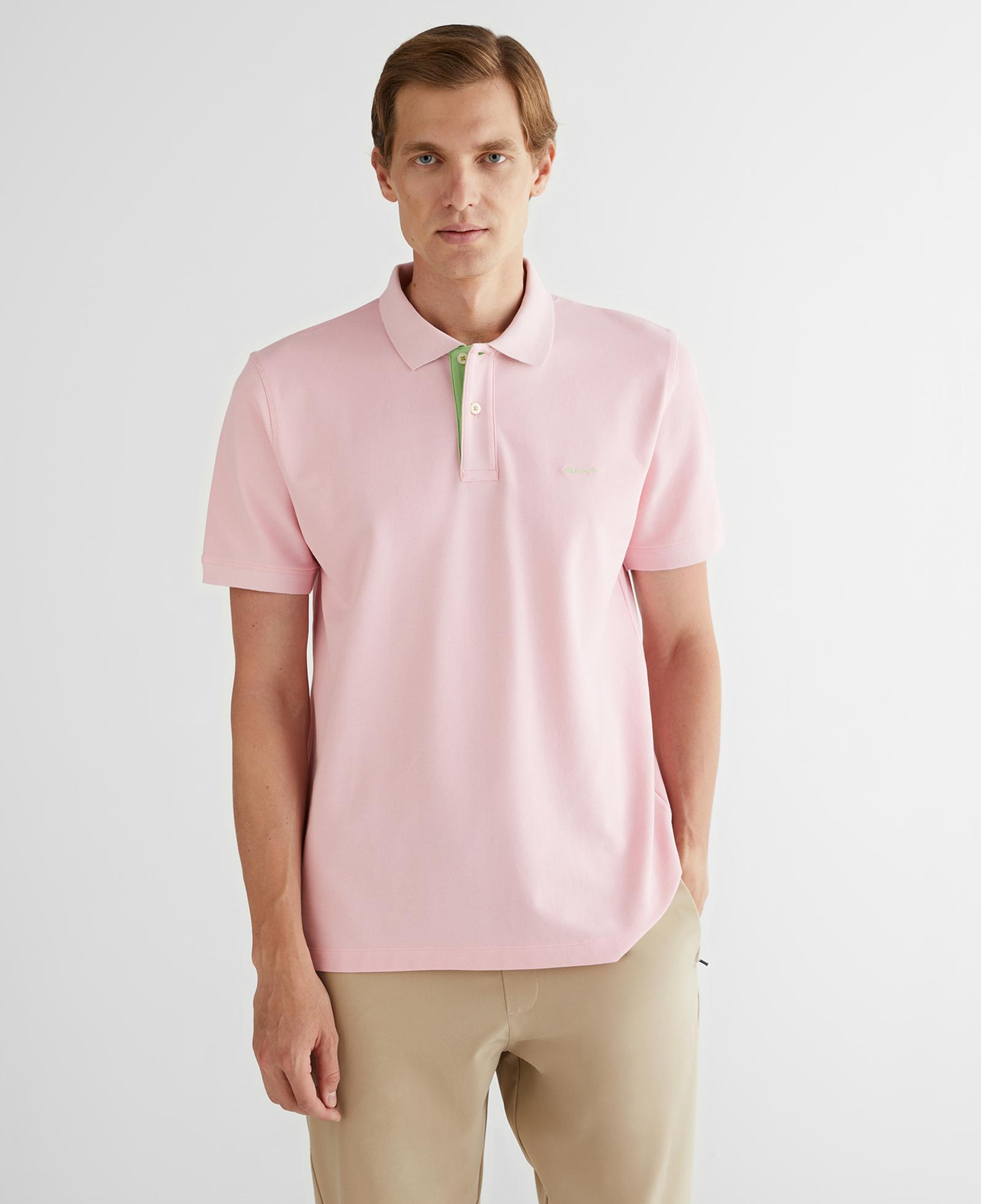 GANT Erkek Pembe Regular Fit Polo
