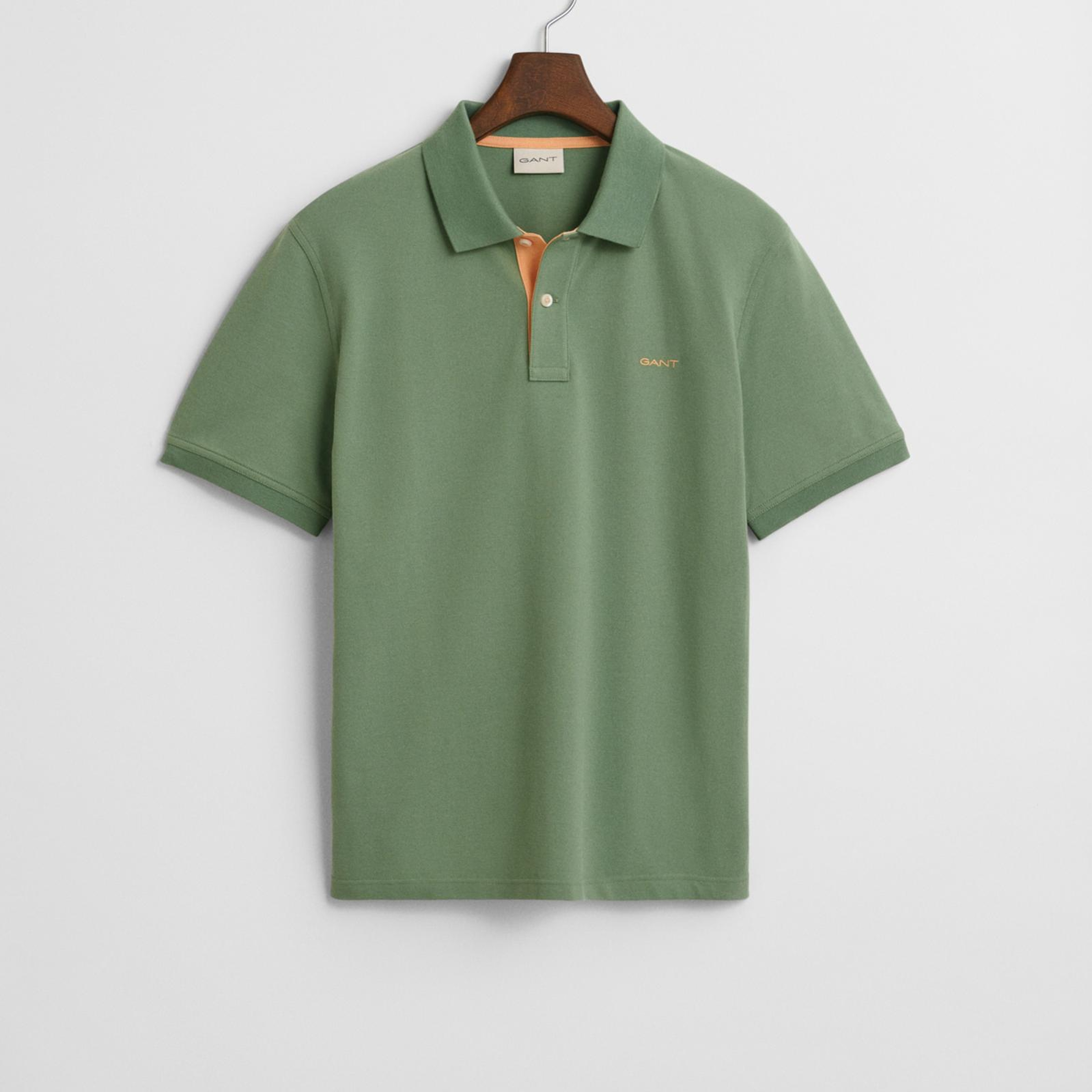 GANT Erkek Yeşil Regular Fit Polo