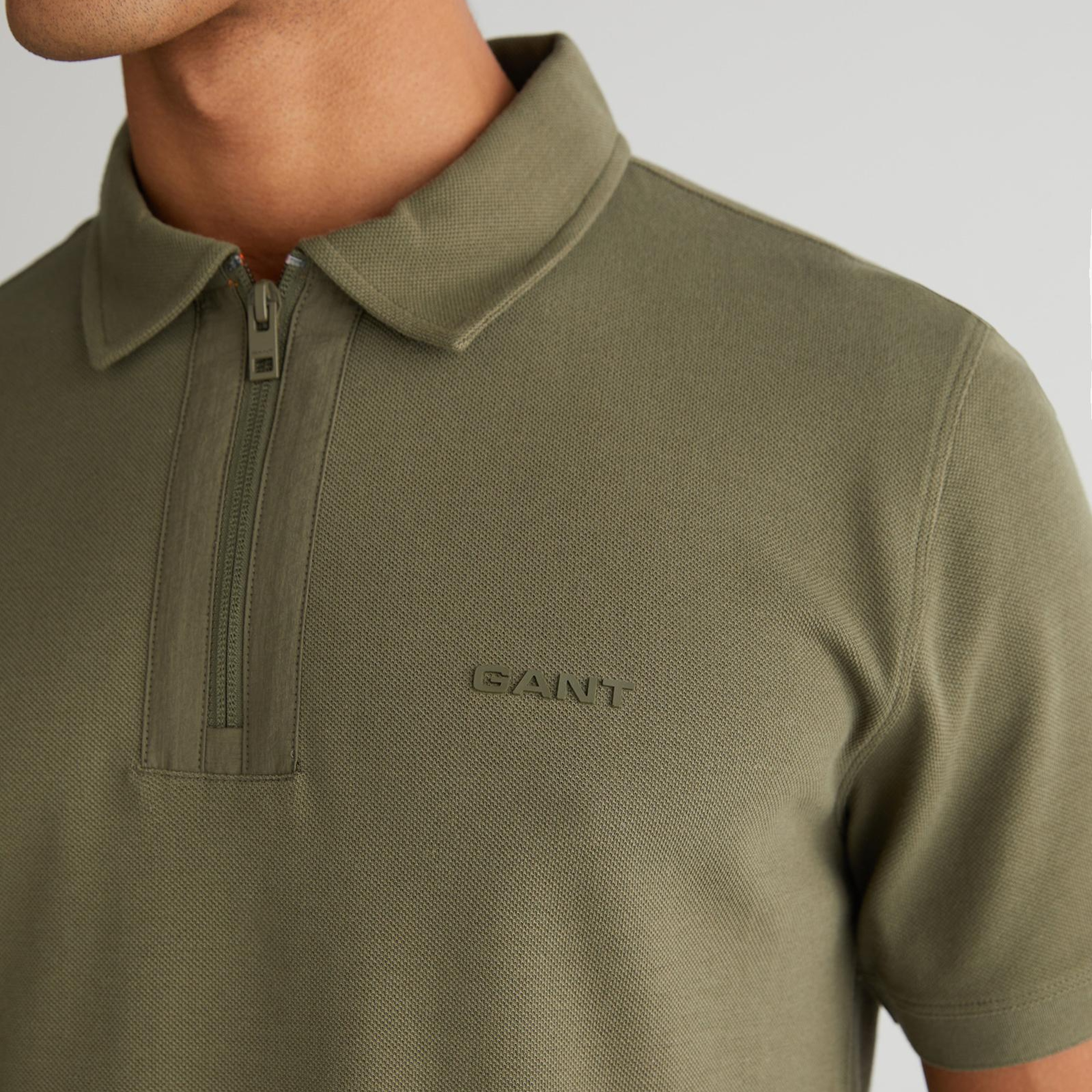 GANT Erkek Yeşil Regular Fit Logolu Polo