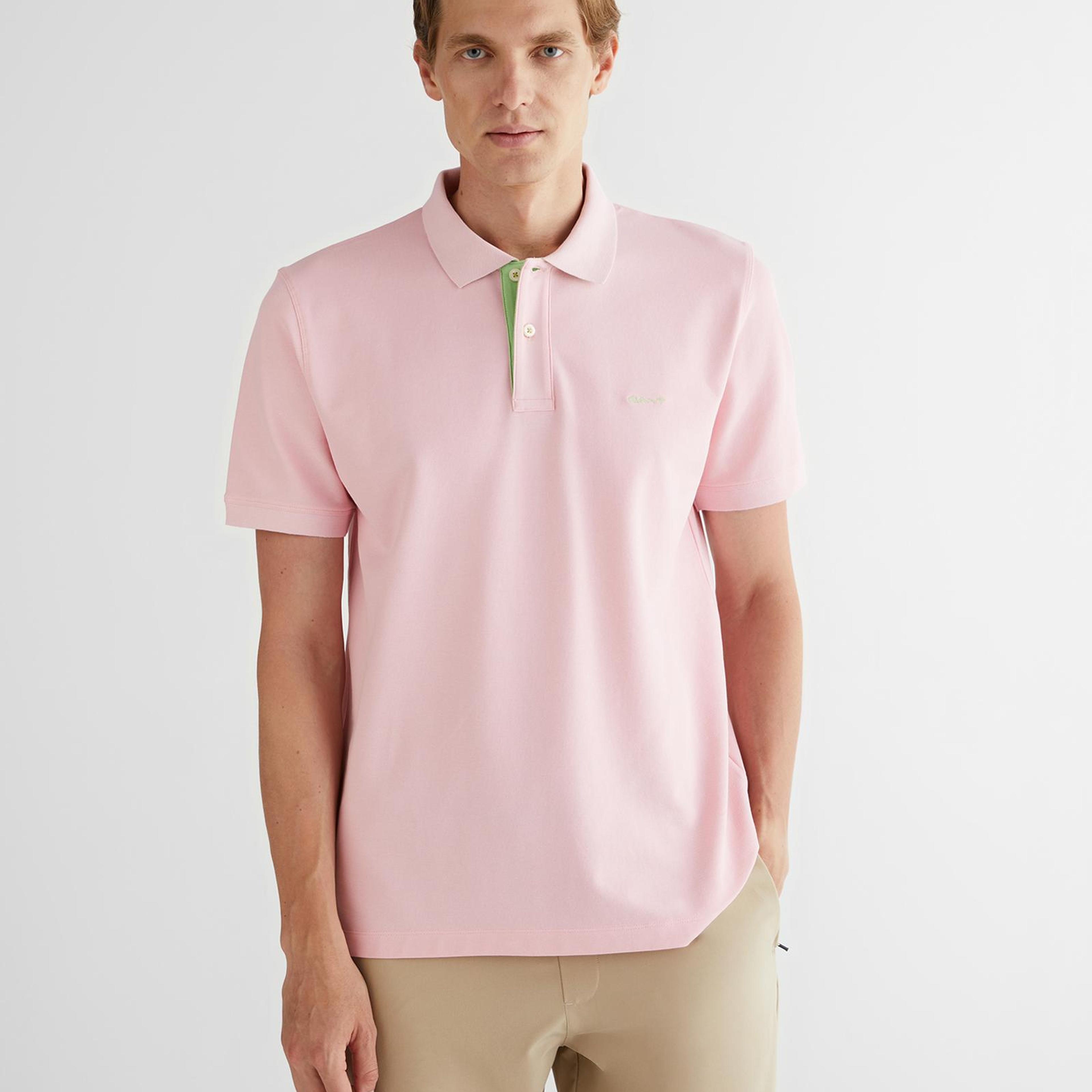 GANT Erkek Pembe Regular Fit Polo