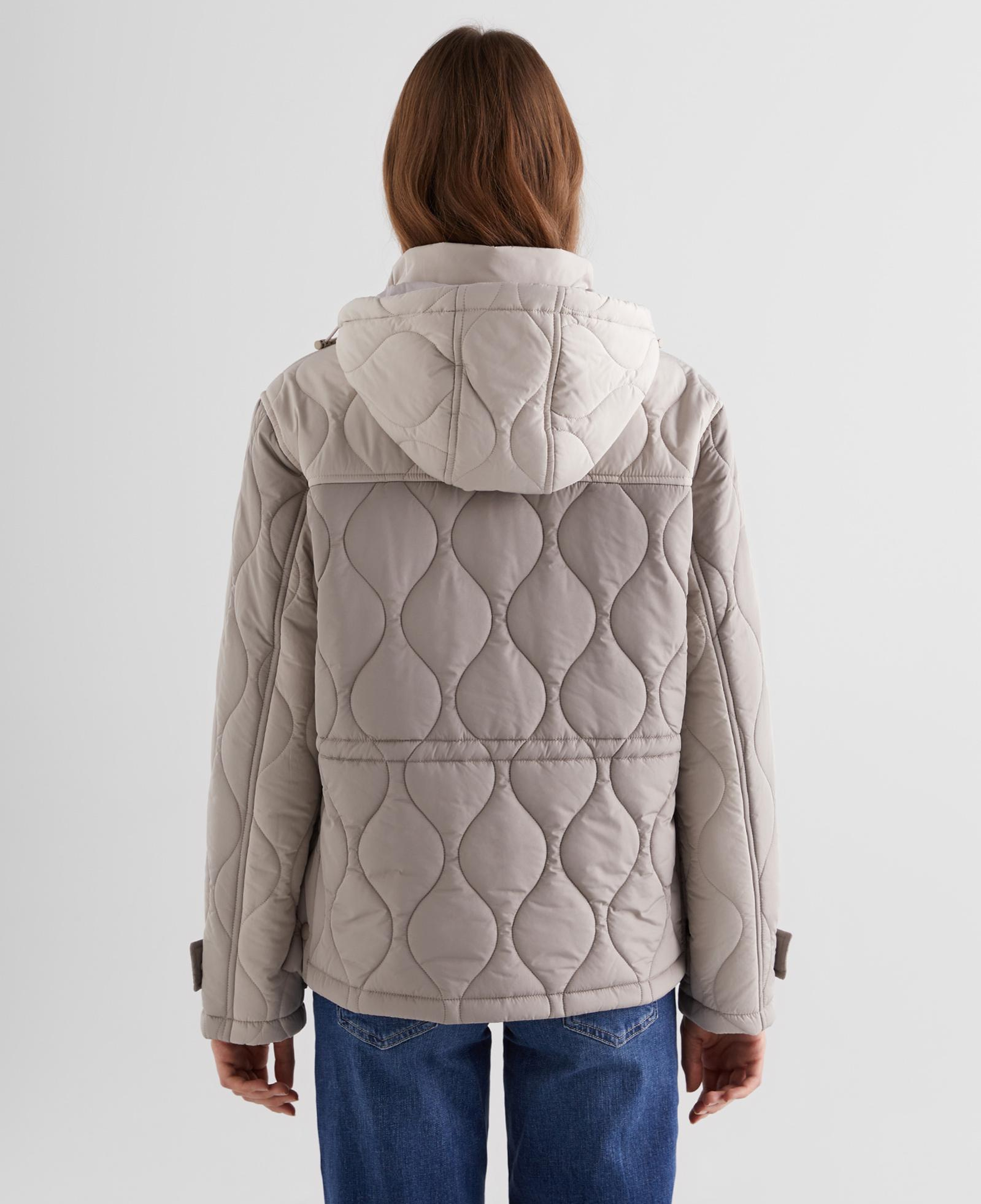 GANT Kadın Bej Kapüşonlu Kapitone Mont