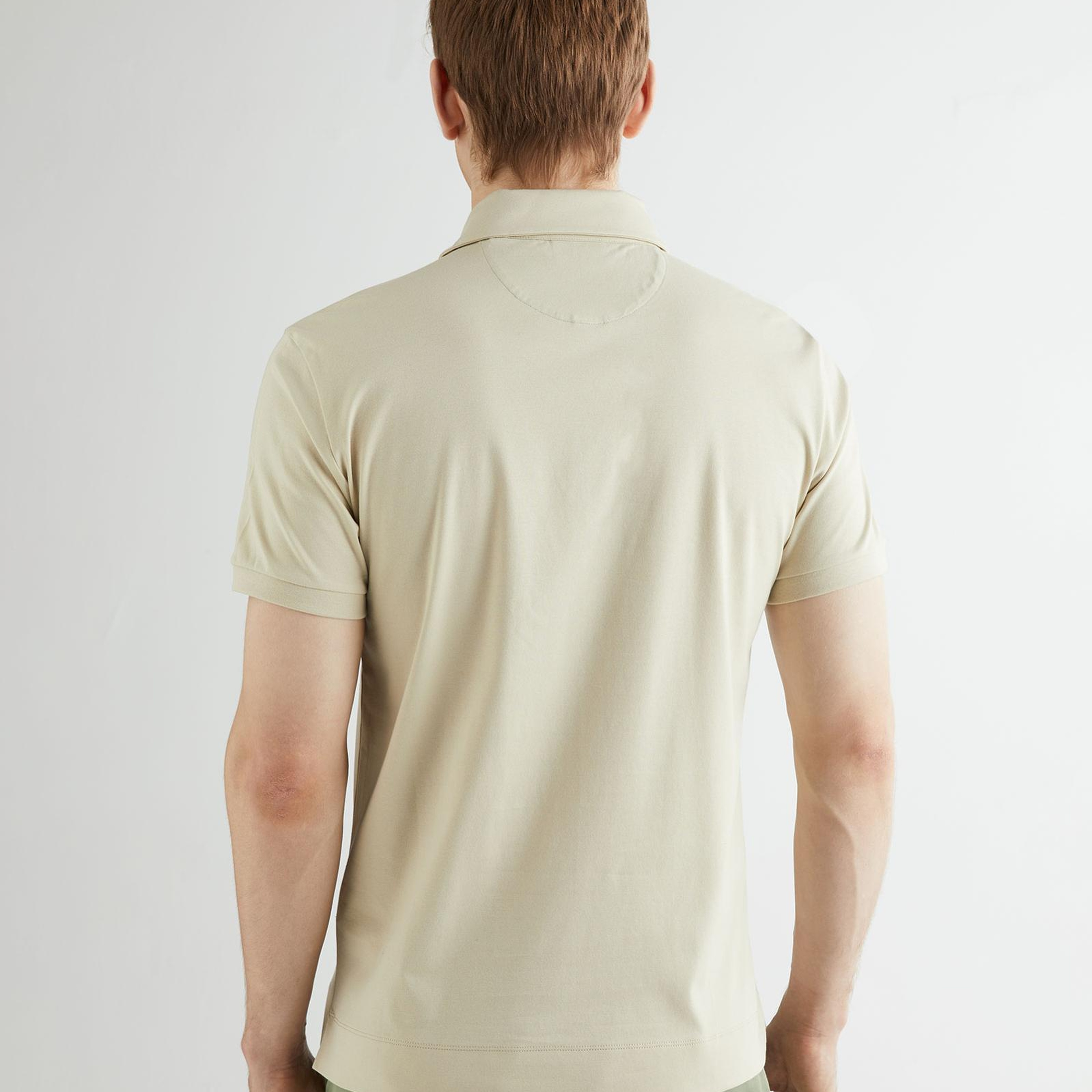 GANT Erkek Bej Slim Fit Polo