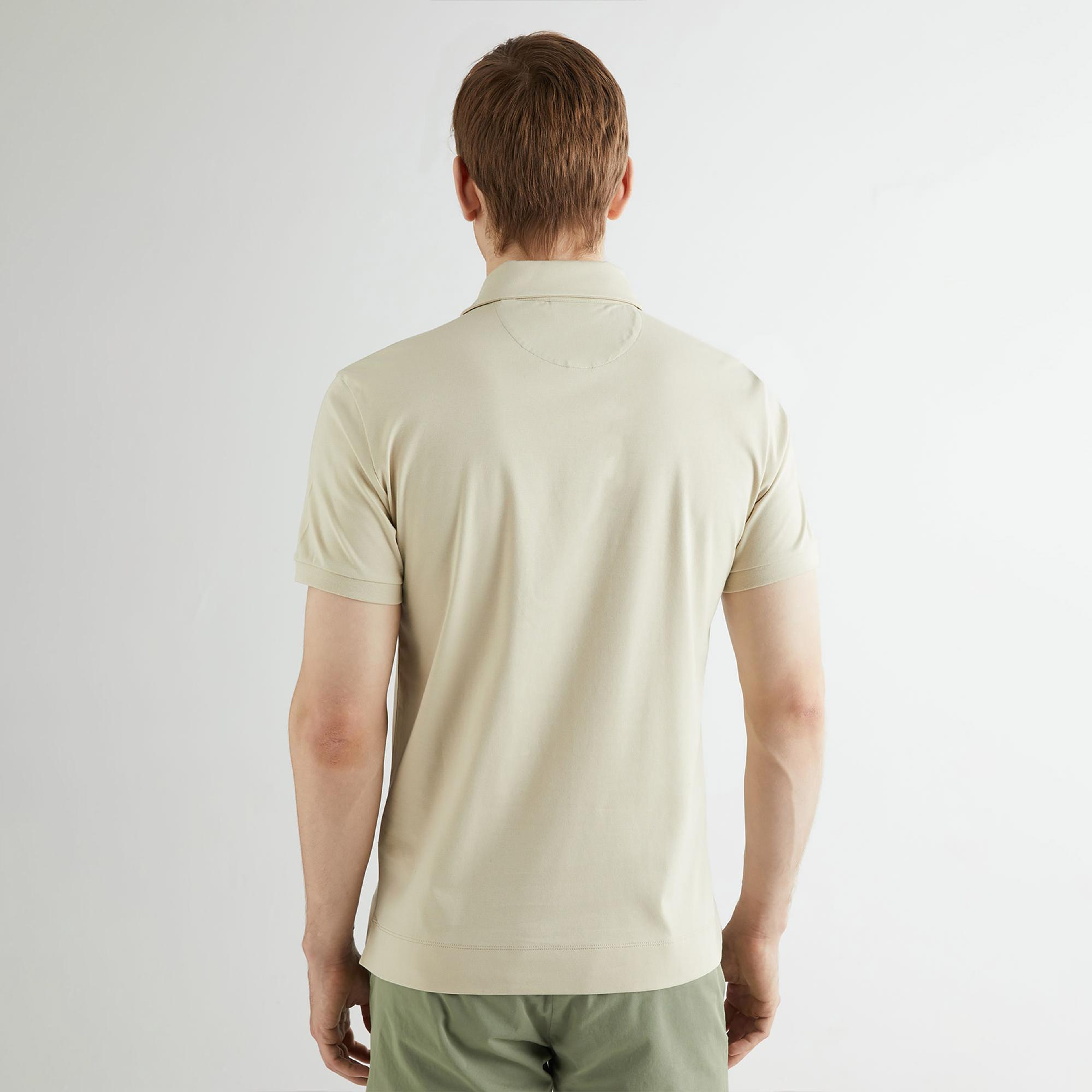 GANT Erkek Bej Slim Fit Polo