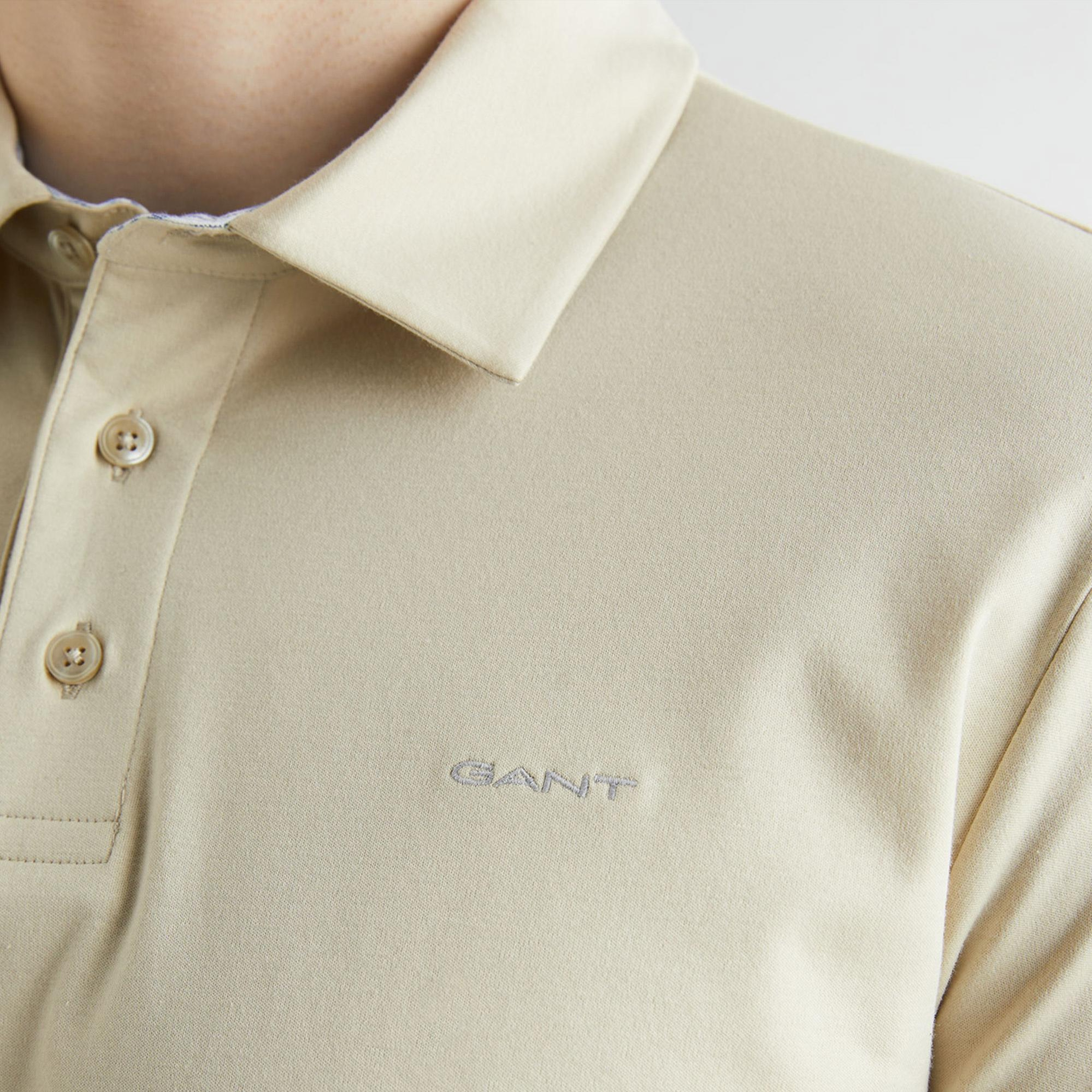 GANT Erkek Bej Slim Fit Polo