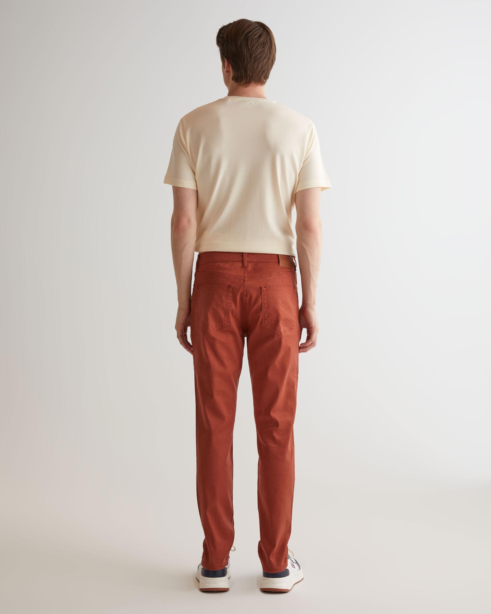 GANT Erkek Kahverengi Slim Fit Pantolon